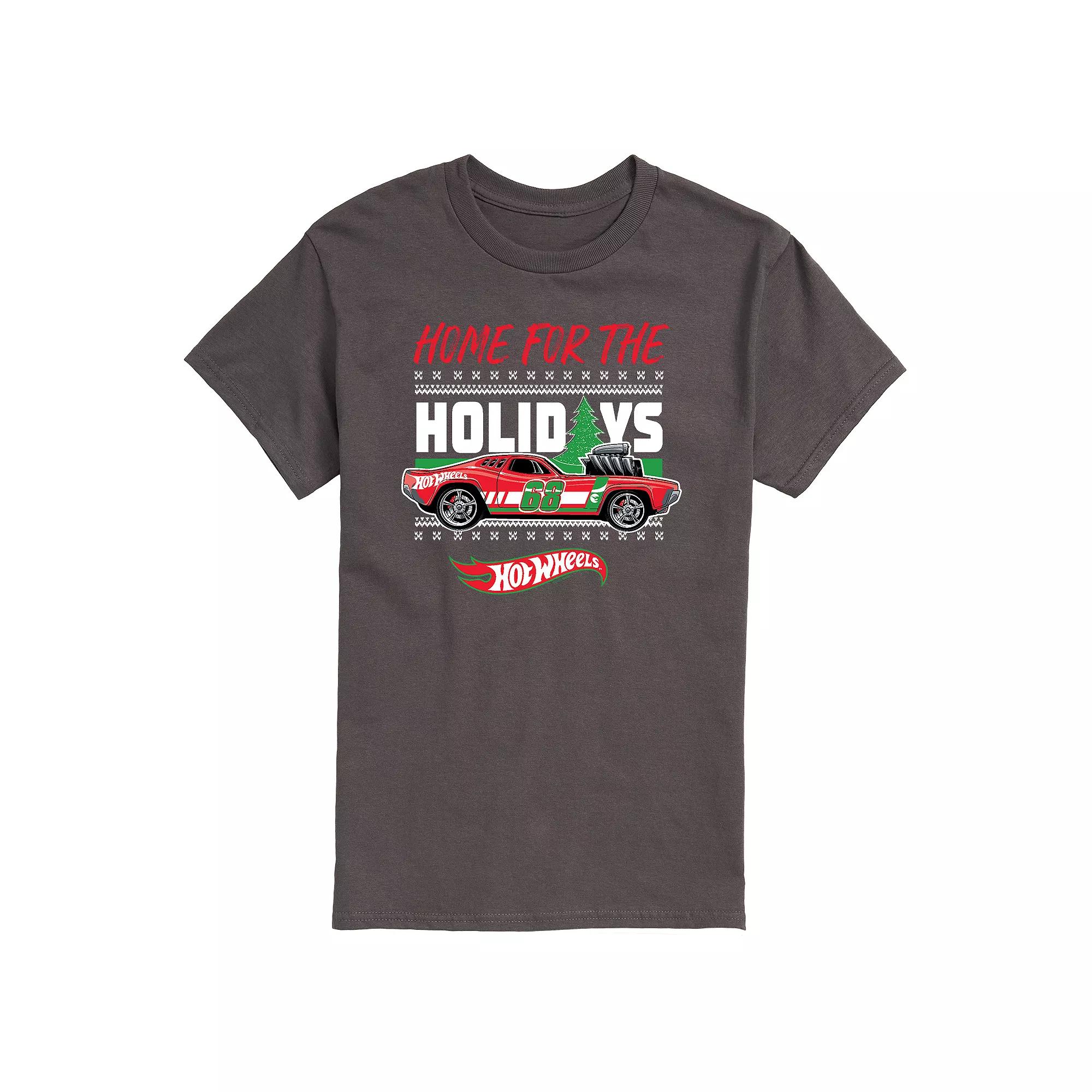 Men's Hot Wheels Home For Holidays Tee,  Product Image