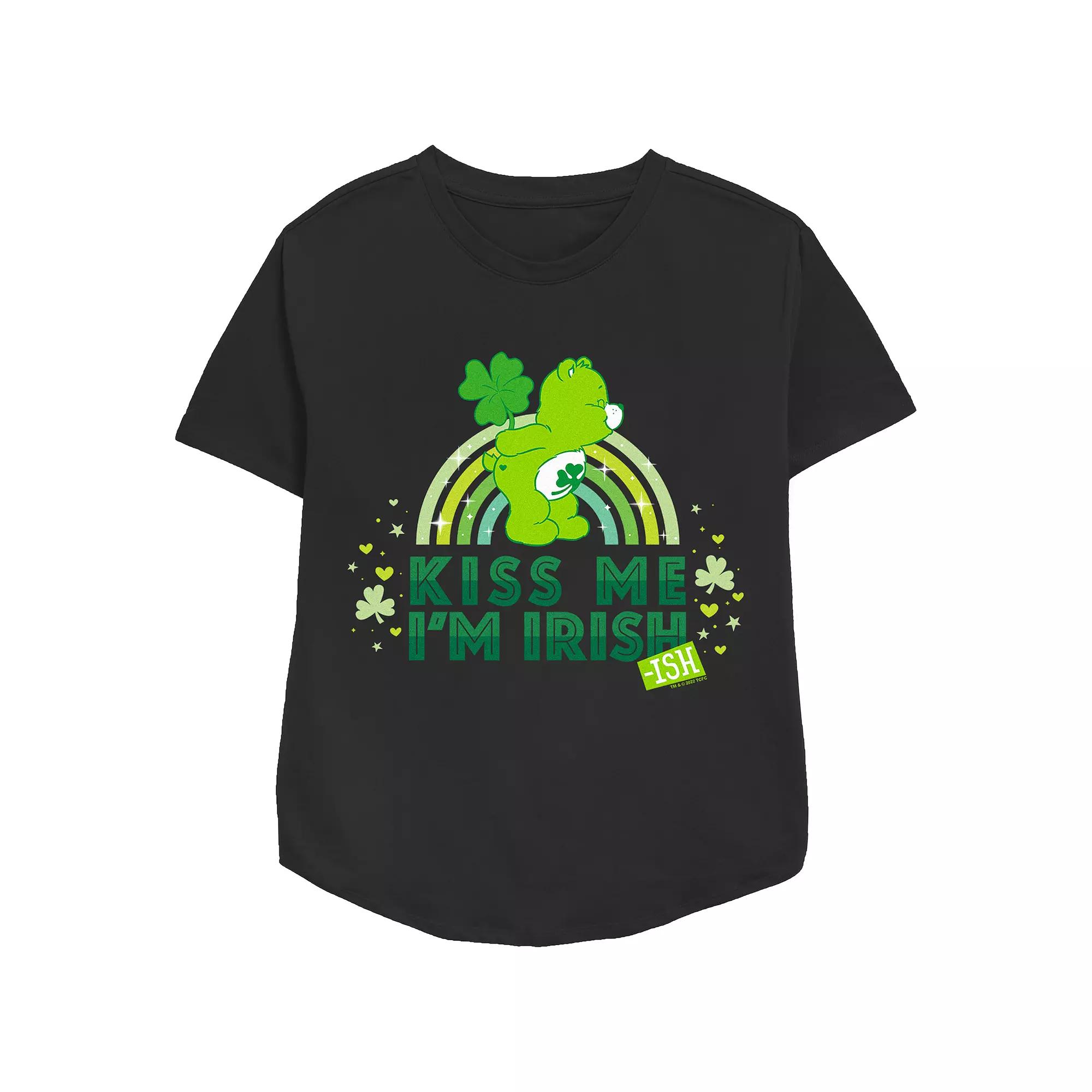 Women's Care Bears Kiss Me I'm Irish Graphic Tee, Girl's,  Product Image