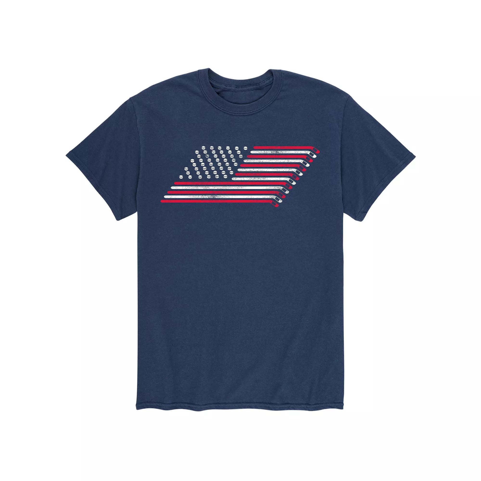 Men's Hockey Flag Tee,  Product Image