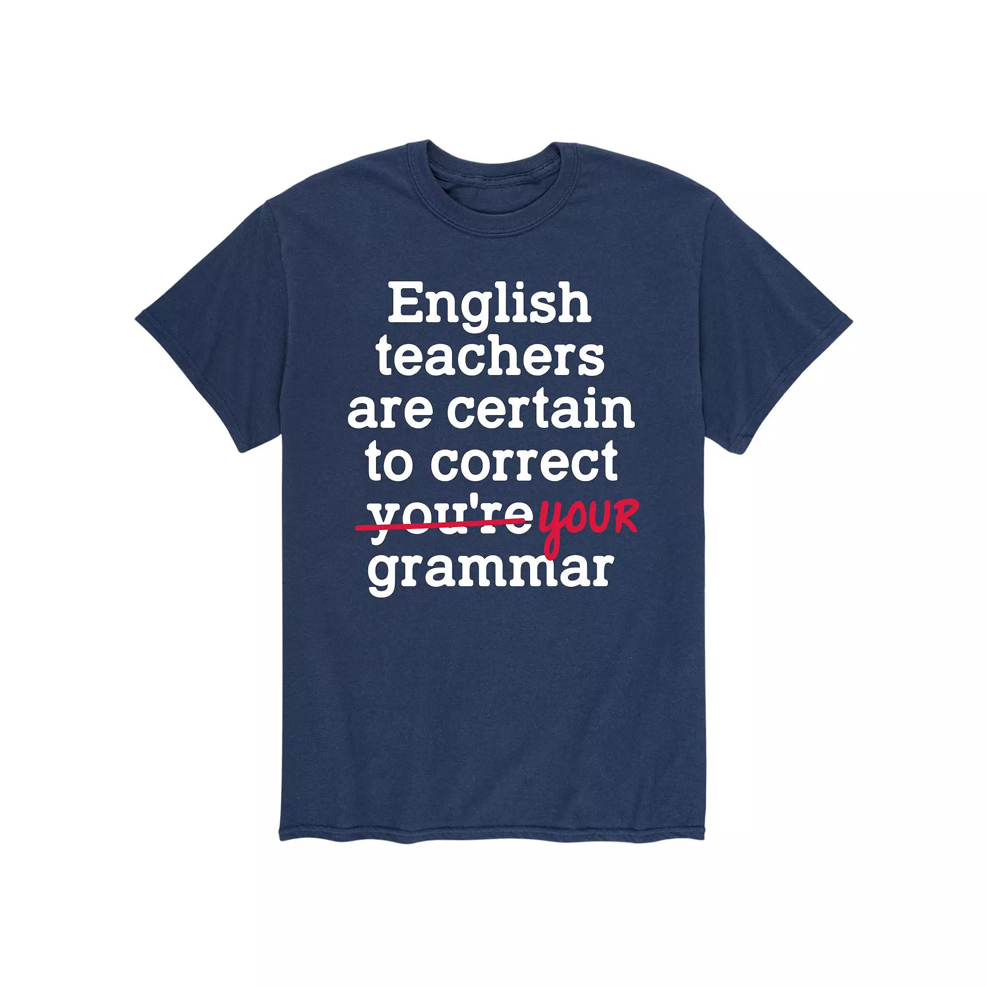Men's English Teachers Grammer Tee,  Product Image