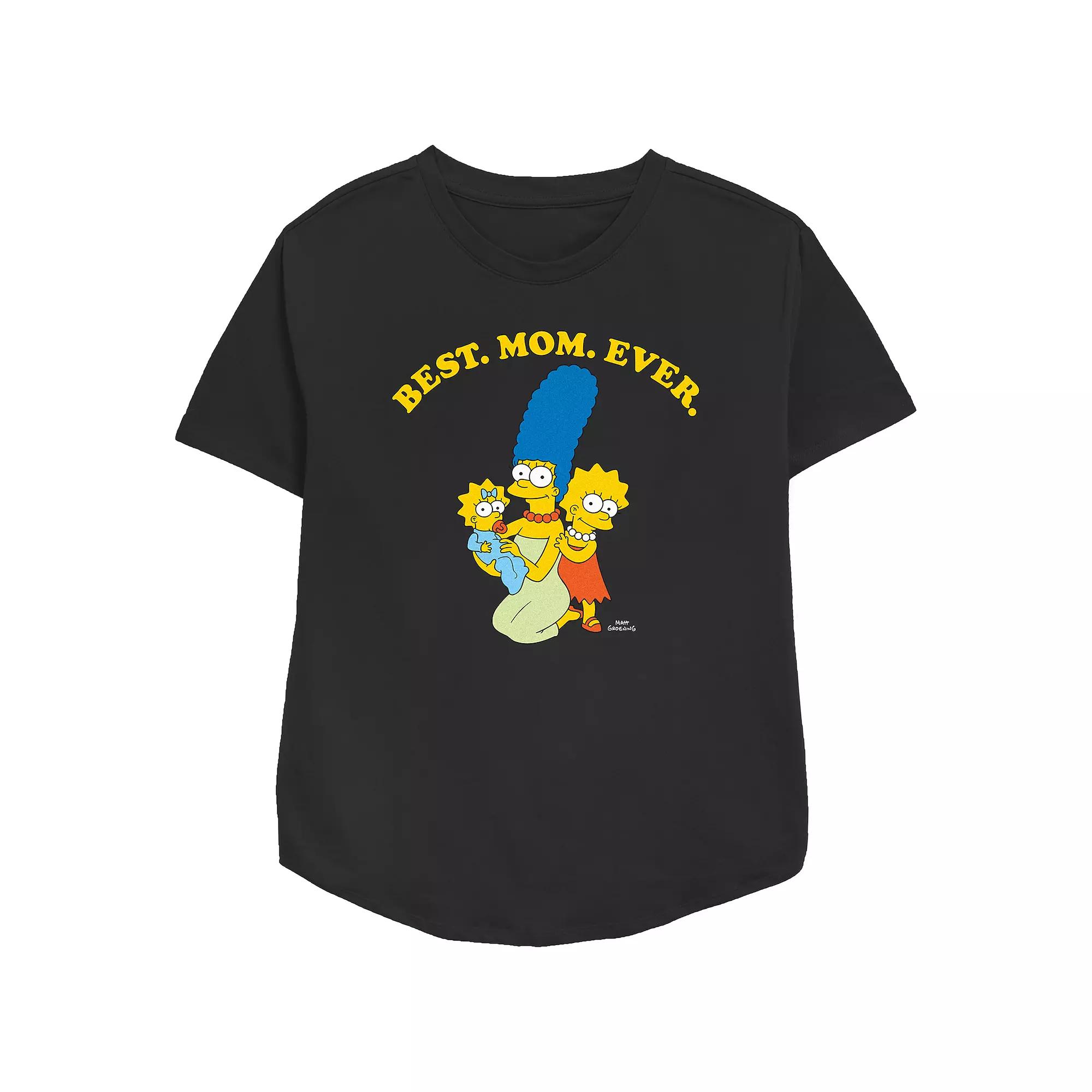 Women's The Simpsons Marge Best Mom Ever Relaxed Fit Graphic Tee,  Product Image