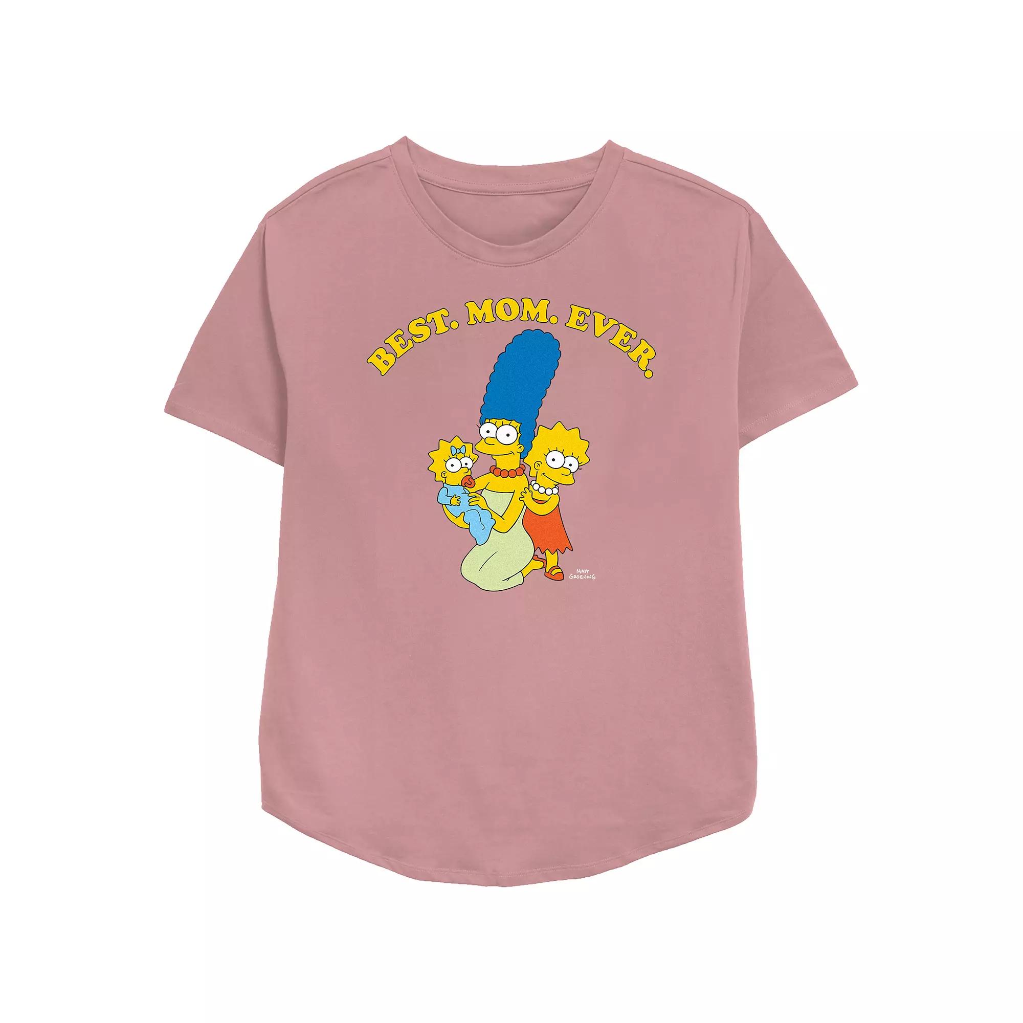 Women's The Simpsons Marge Best Mom Ever Relaxed Fit Graphic Tee,  Product Image