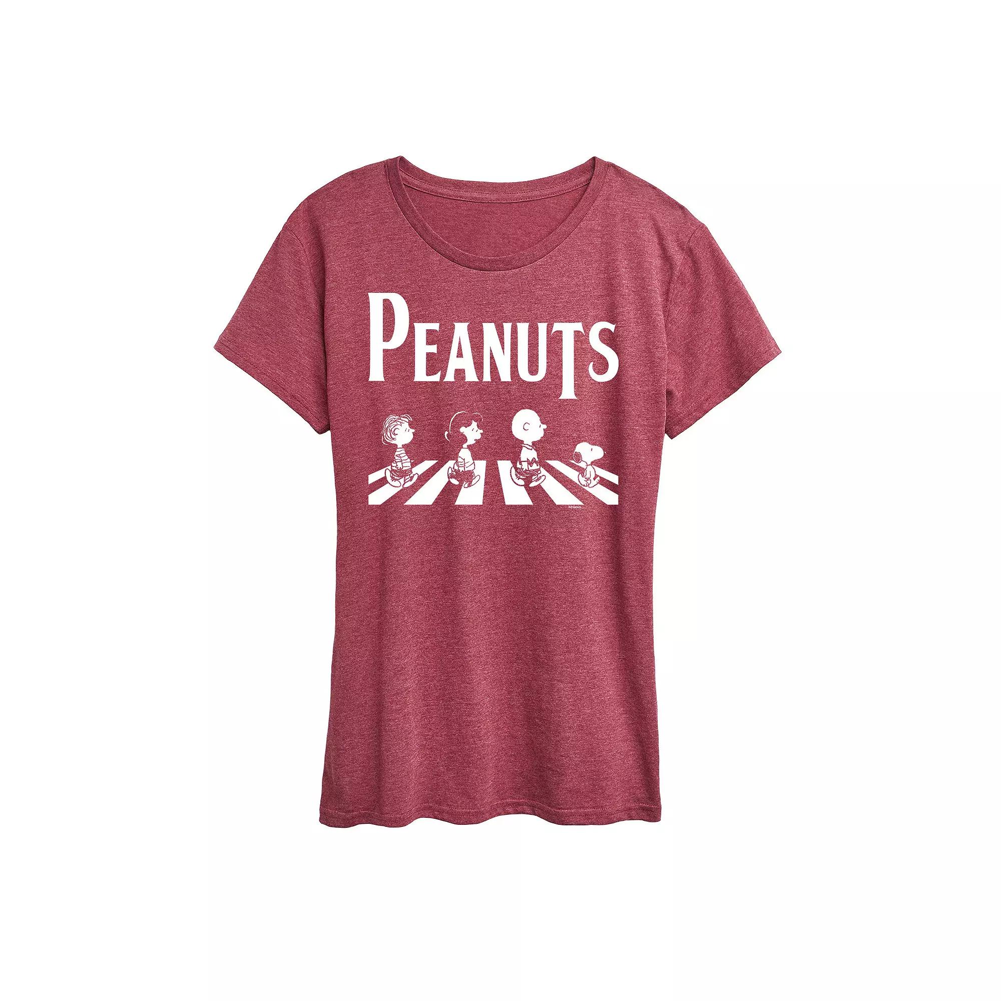 Women's Peanuts Crossing Road Graphic Tee,  Product Image