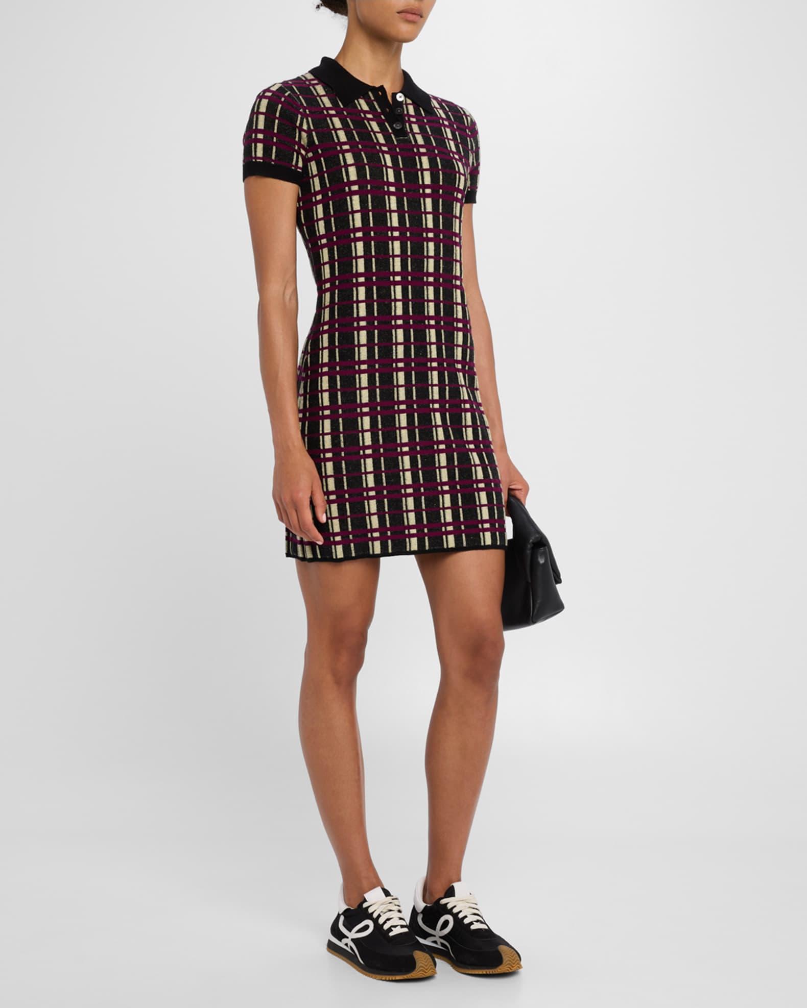 Plaid Polo Dress Product Image