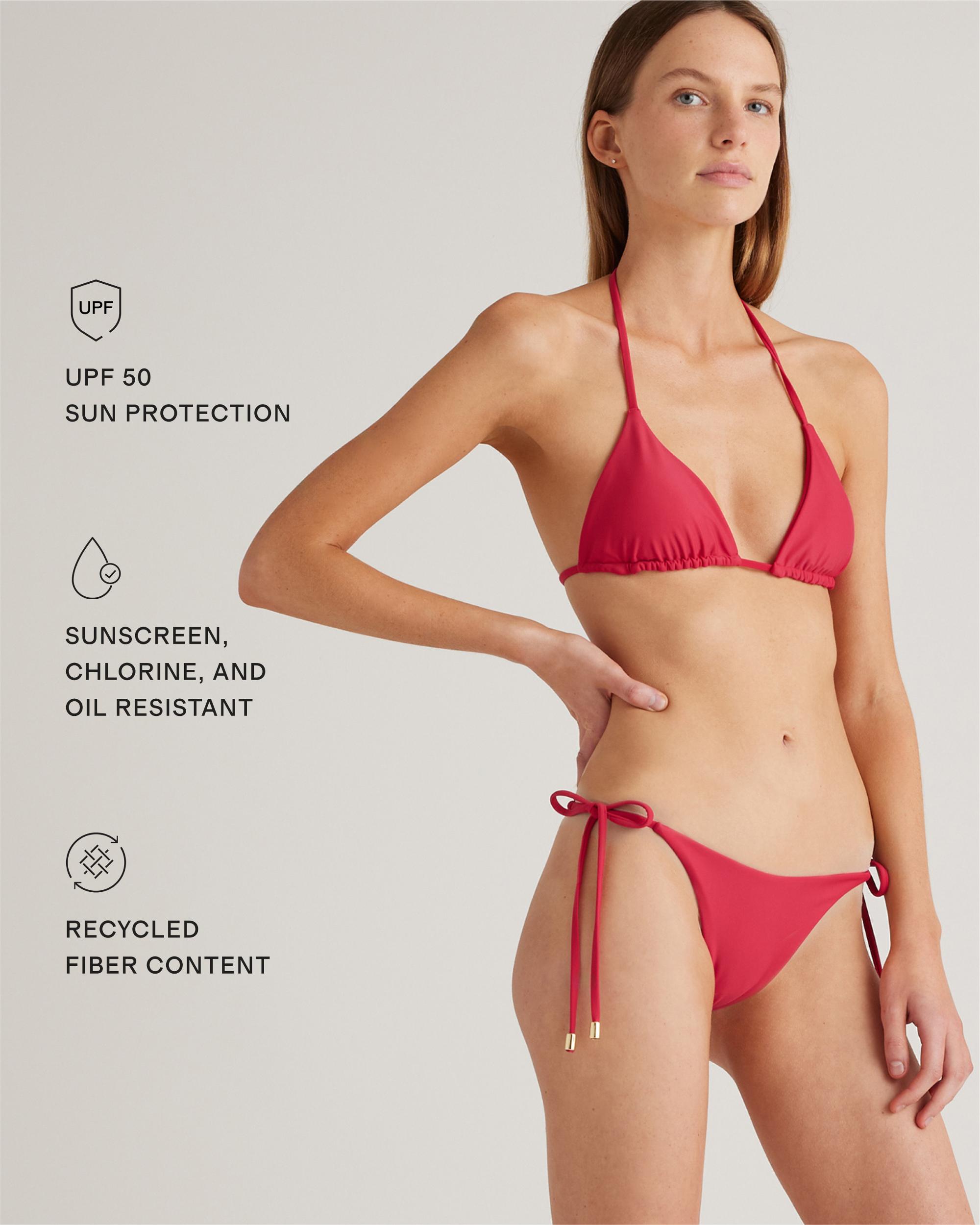 Quince | Women's Italian Triangle Bikini Top Size XL, 78% Recycled Polyamide, 22% Spandex Product Image