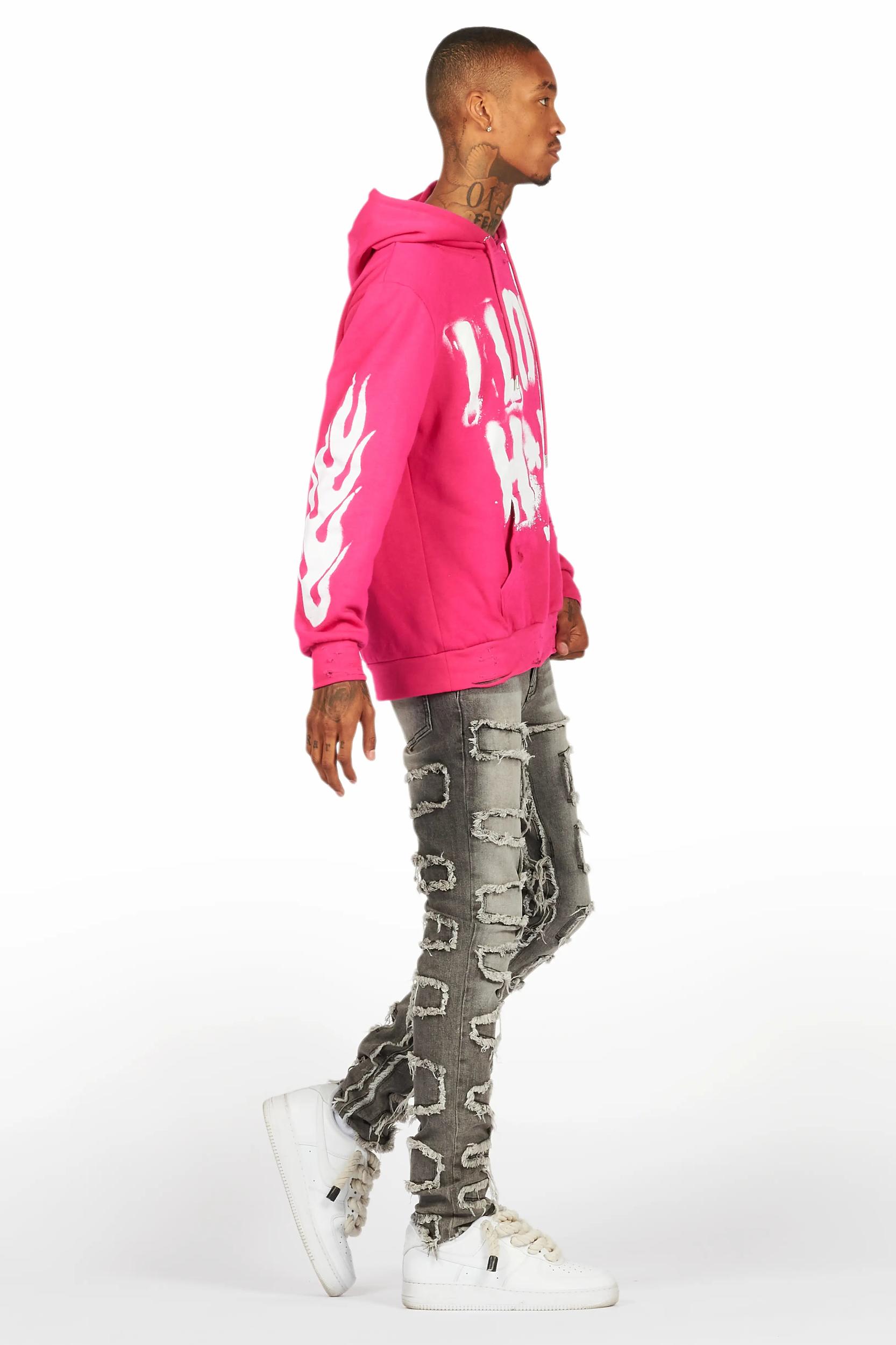 Ummar Black Oversized Graphic T-Shirt Male Product Image