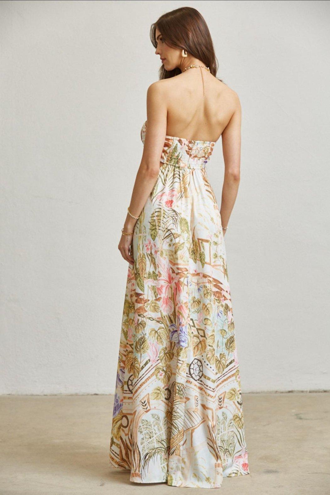 Floral Halter Dress Product Image