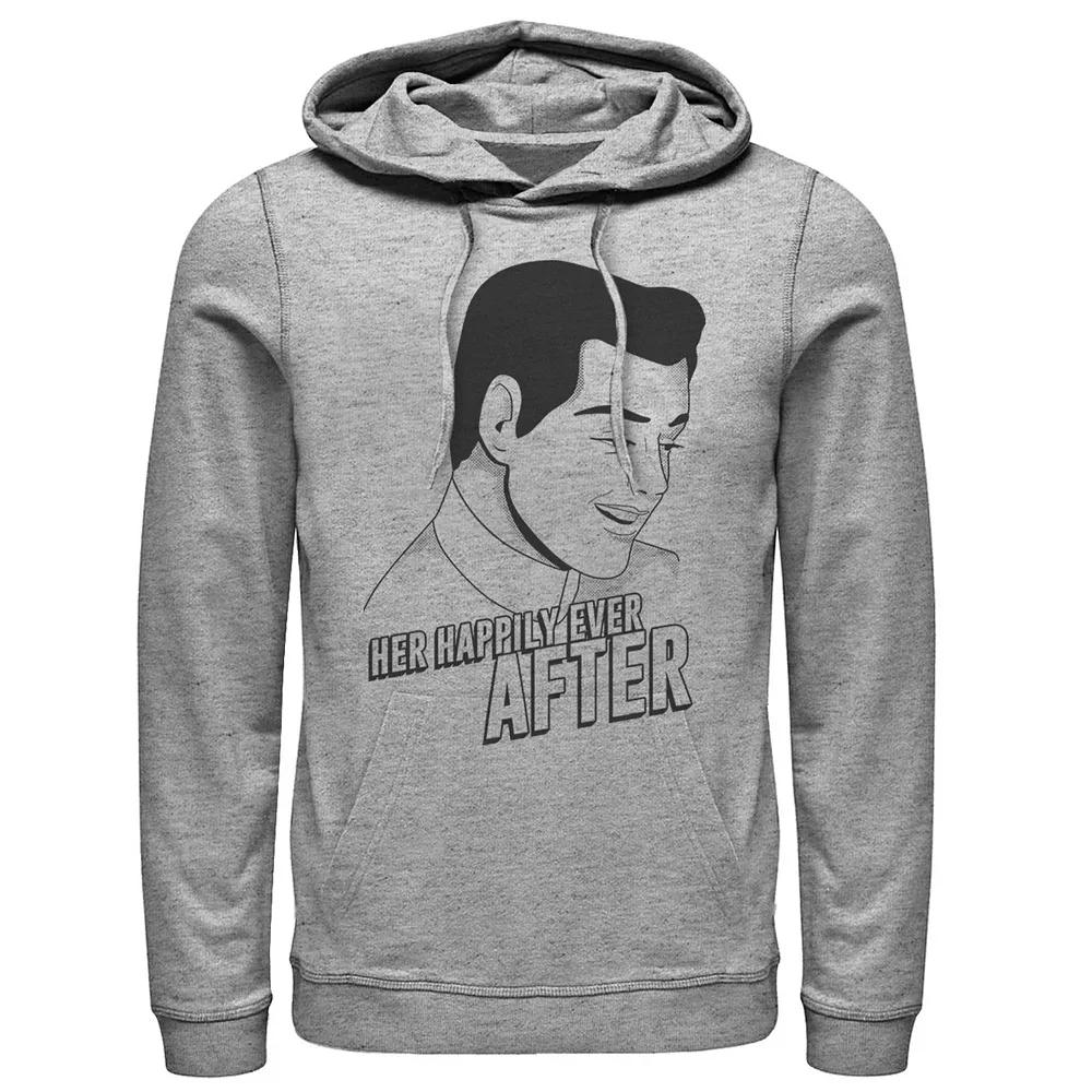 Disney's Cinderella Her Happily Ever After Men's Hoodie, Size: Small, Athletic Grey Product Image