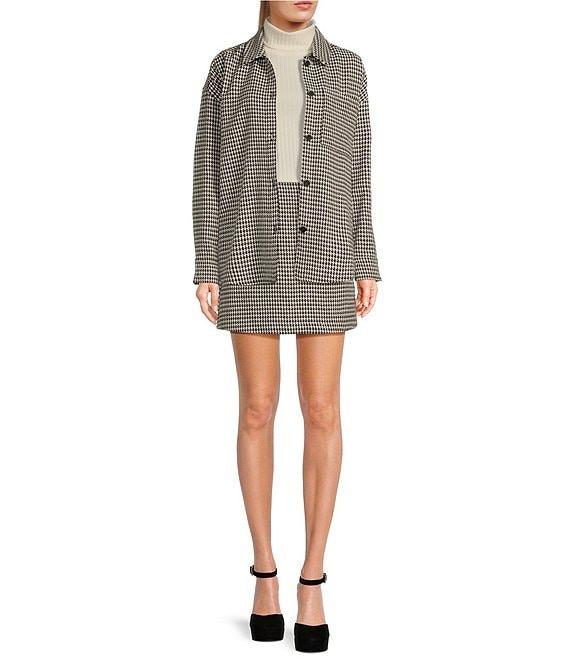 Copper Key Lurex Houndstooth Shacket Product Image