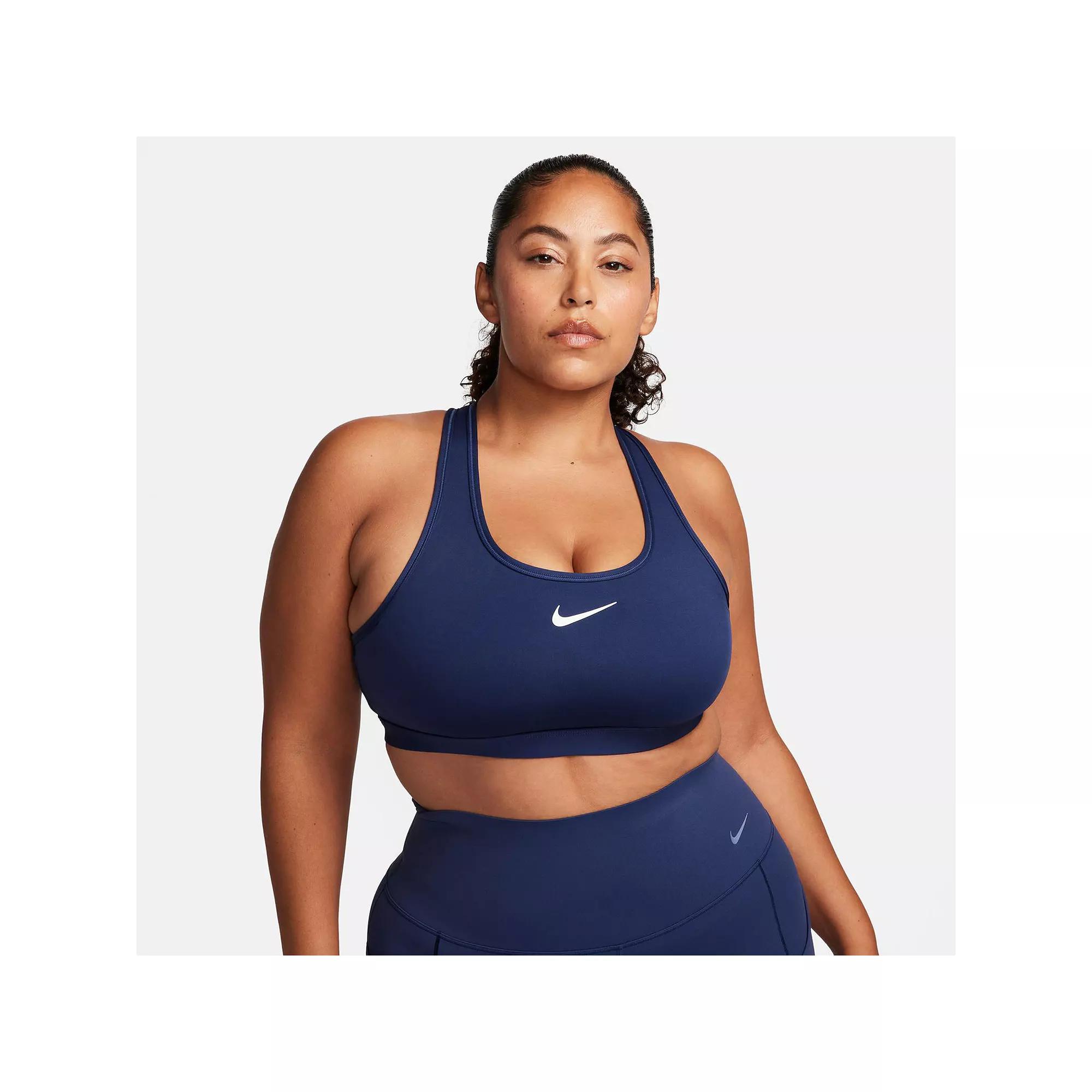 Nike Womens Swoosh Medium Support Padded Sports Bra | DX6821-410 Product Image
