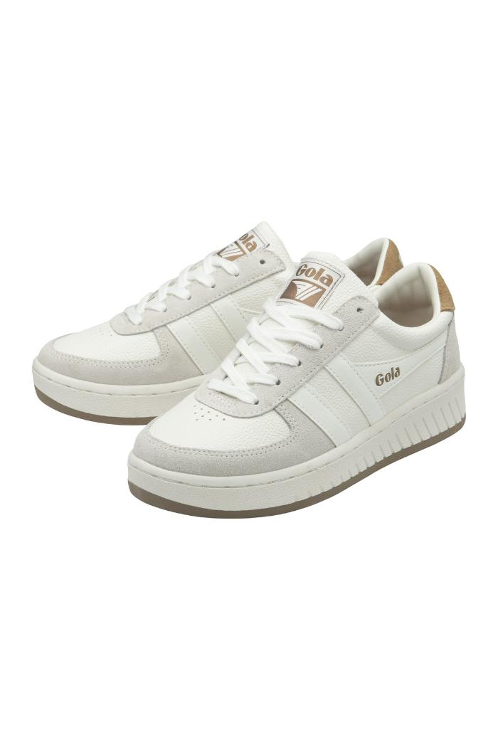 Gola Classics Women's Grandslam '88 Sneakers - White/White/Light Caramel Product Image
