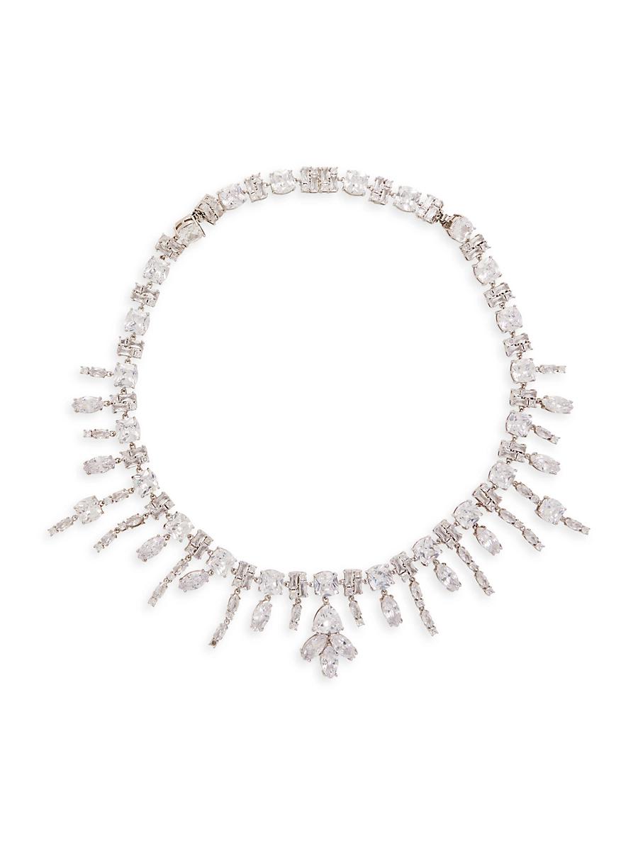 Womens Brass & Zirconium Necklace Product Image