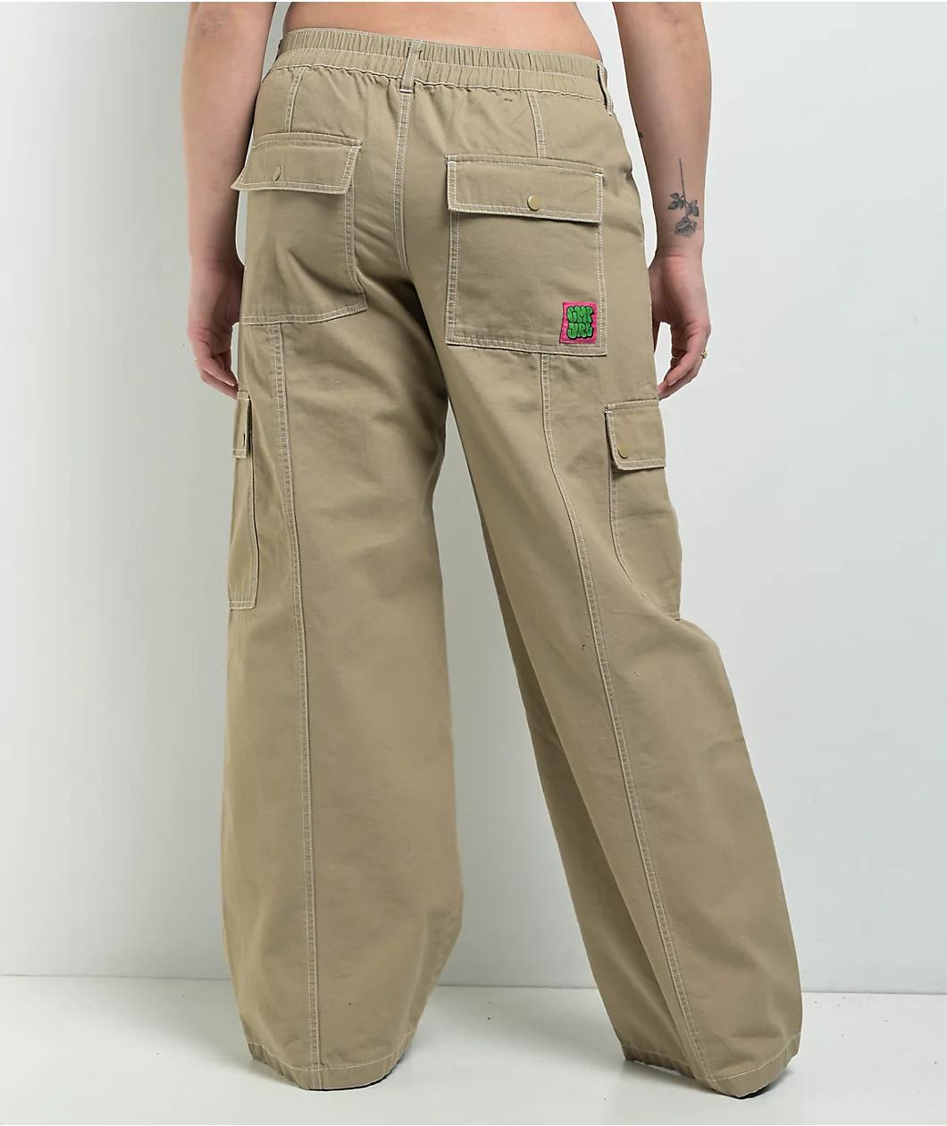 Empyre Alani Low Rise Chinchilla Relaxed Cargo Pants Product Image