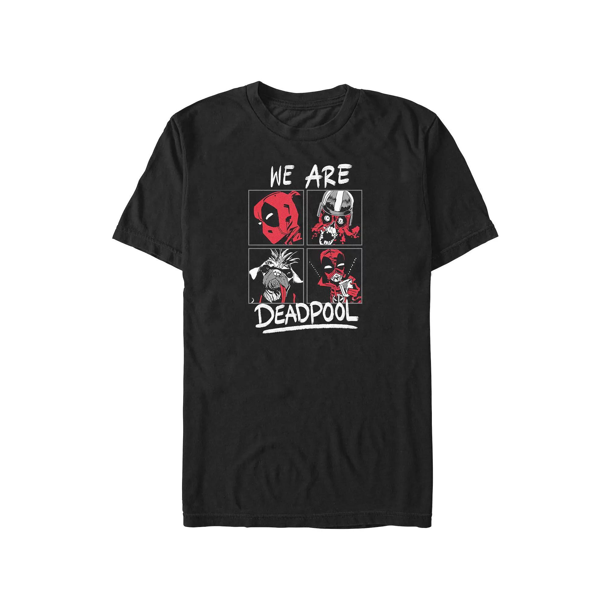Men's Marvel Deadpool And Wolverine Four Deadpools Graphic Tee,  Product Image
