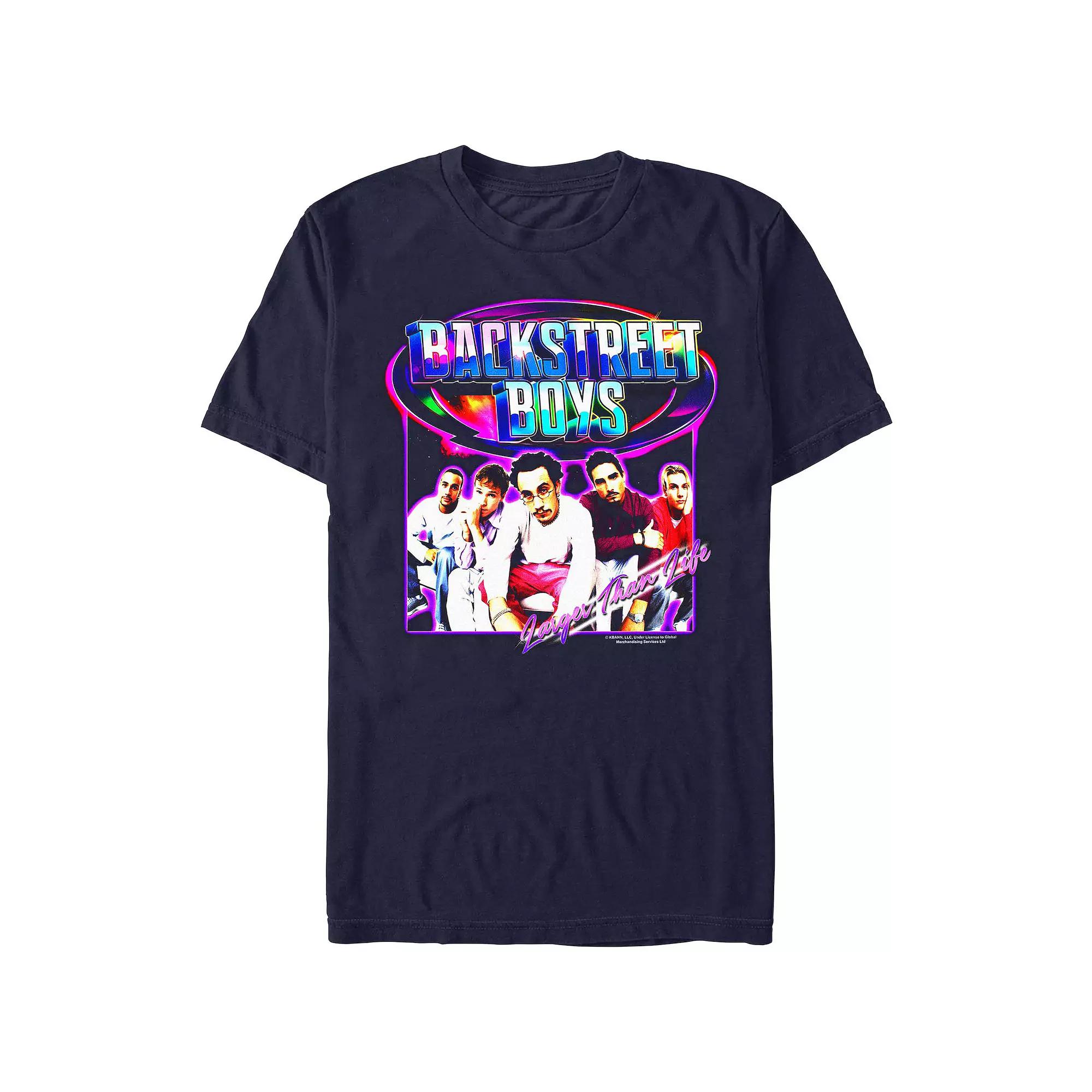 Men's Backstreet Boys Larger Than Life Cover Graphic Tee,  Product Image