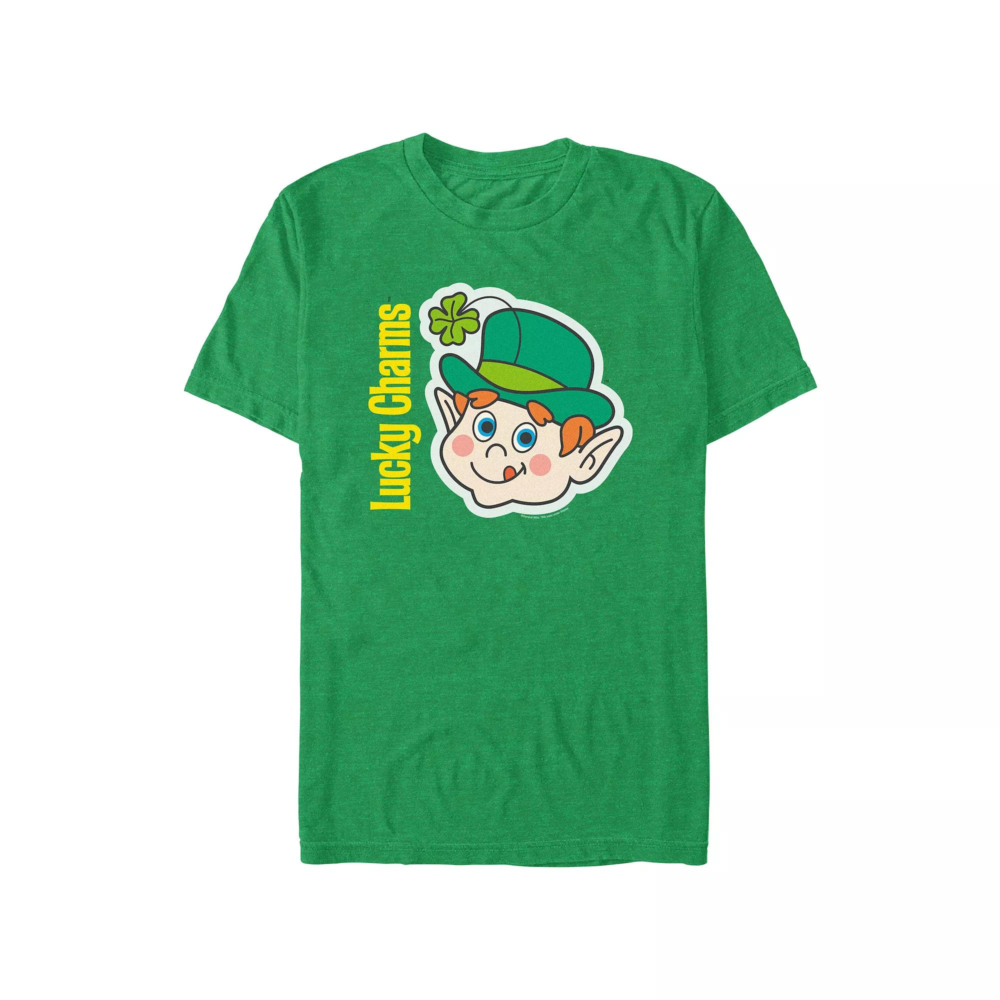 Men's Lucky Charms Retro Leprechaun Graphic Tee,  Product Image