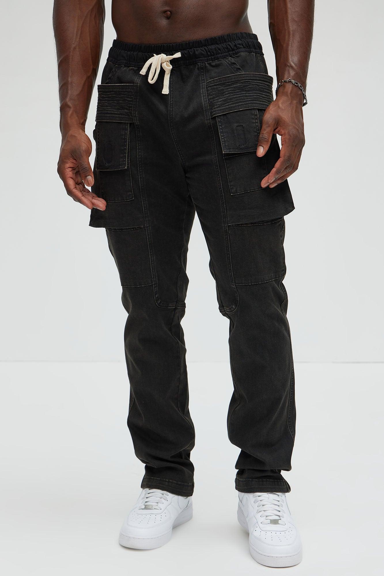 Pillar E-Waist Slim Jeans - Black Product Image