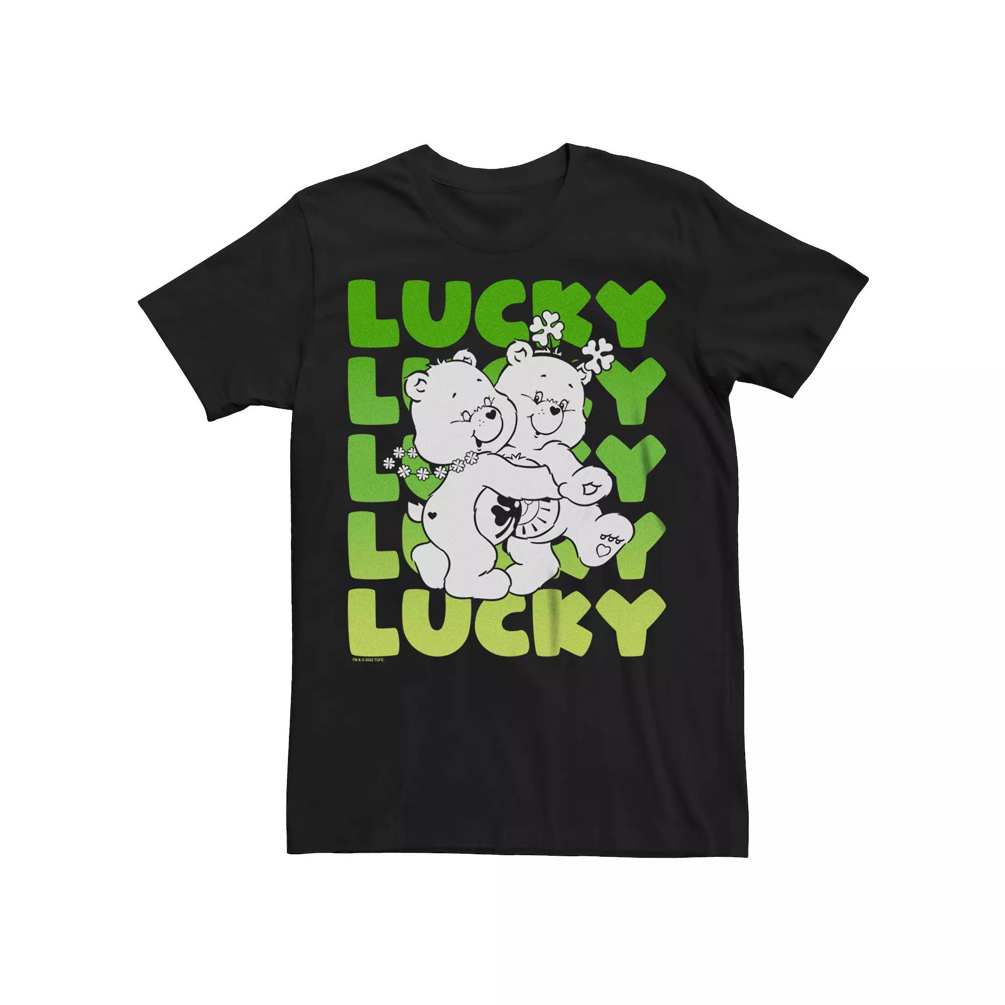 Big & Tall Care Bears Lucky Text Tee, Men's,  Product Image