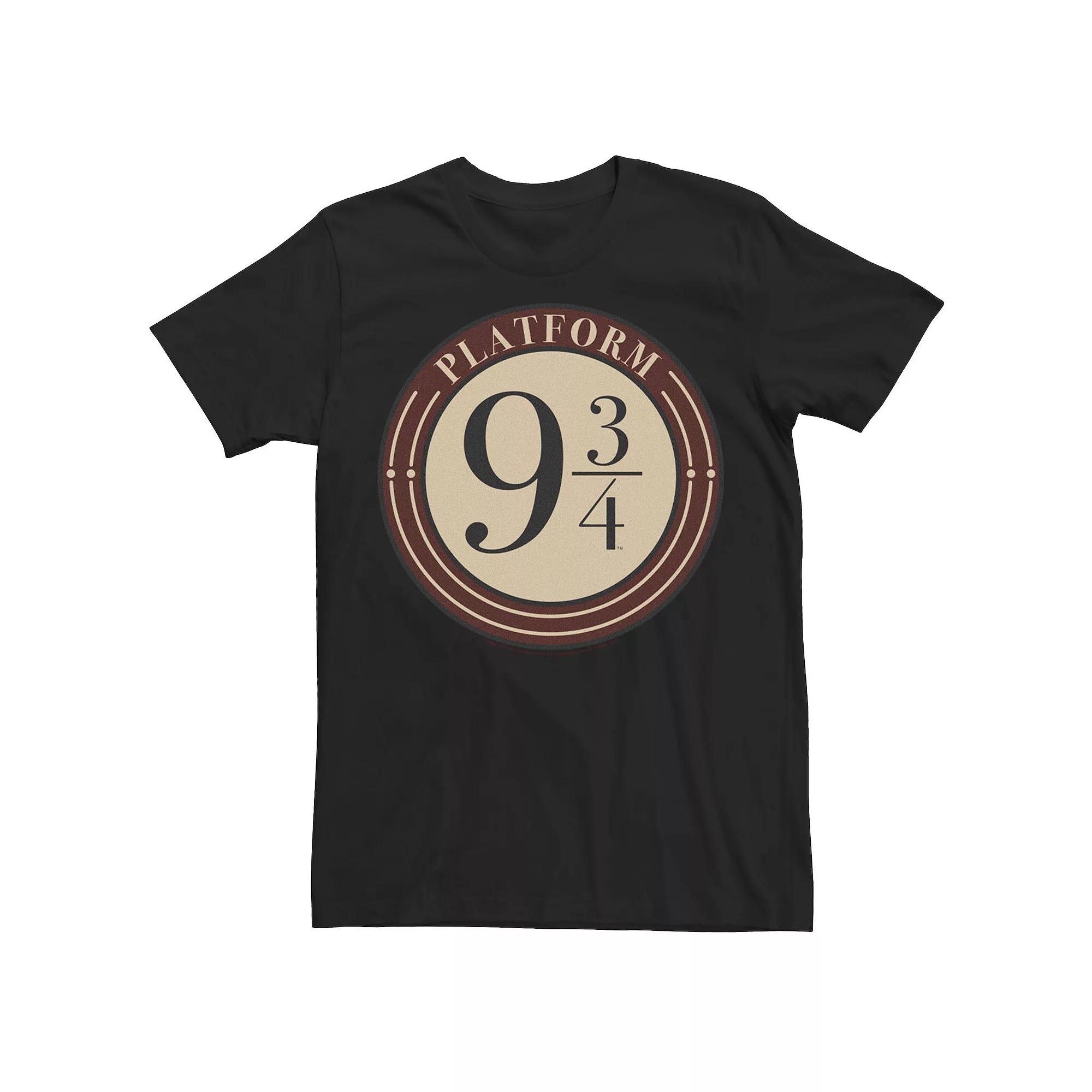 Men's Harry Potter Platform 9 &3/4 Simple Logo Tee,  Product Image