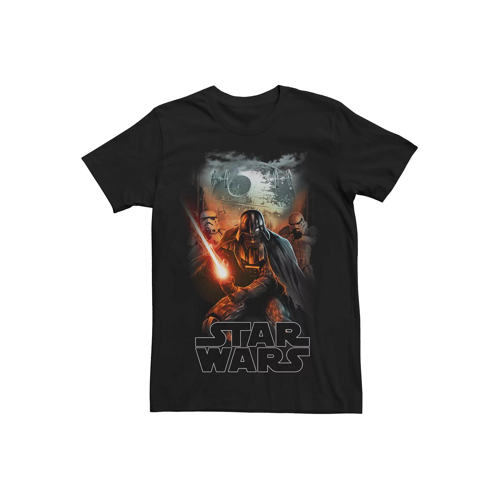 Men's Star Wars Vader Trooper Darth Portrait Graphic Tee,  Product Image