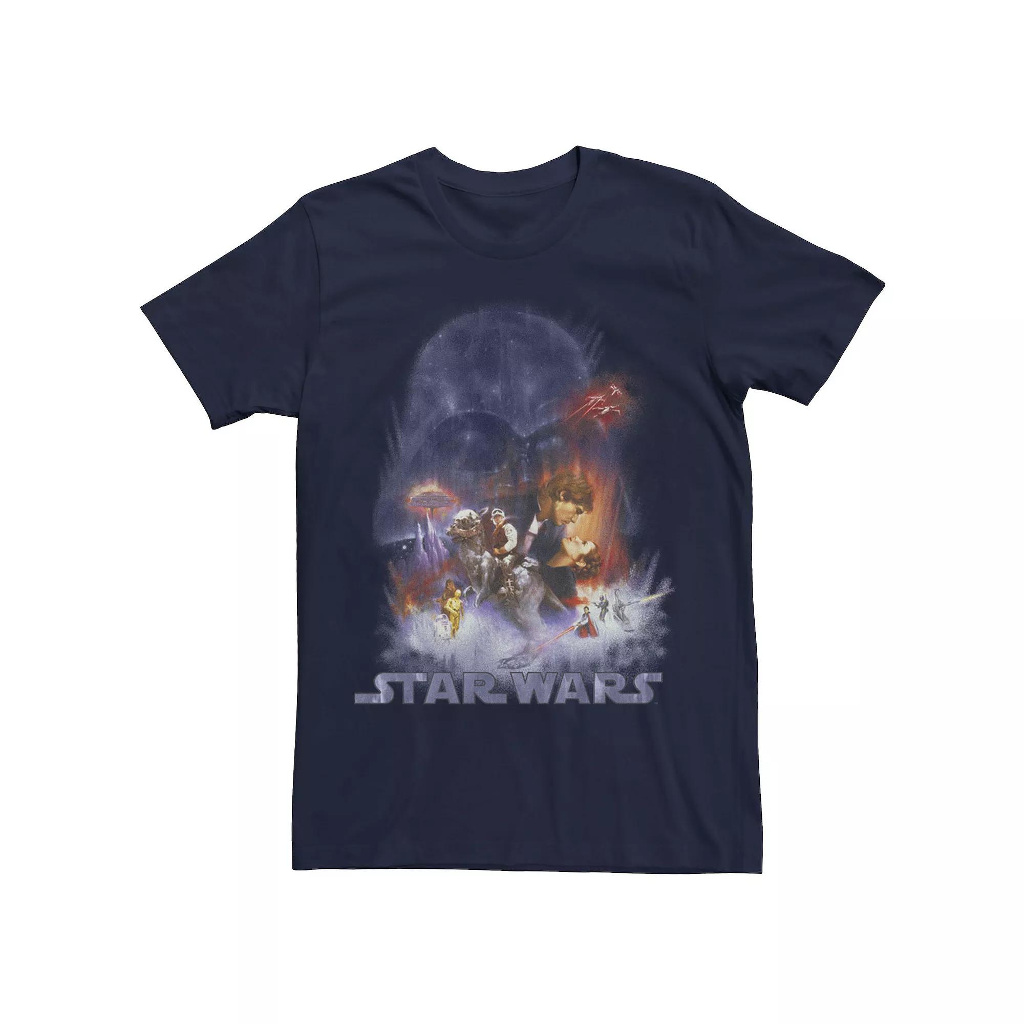Men's Star Wars Empire Strikes Back Retro Fade Poster Tee,  Product Image