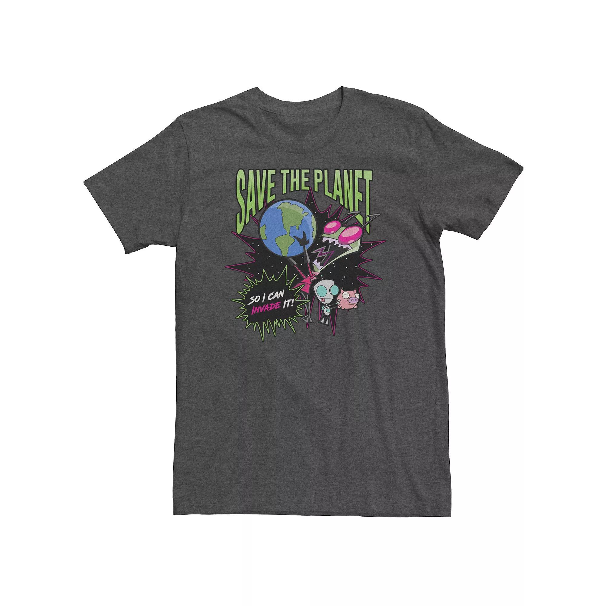 Big & Tall Invader Zim Save The Planet So I Can Invade Tee, Men's,  Product Image