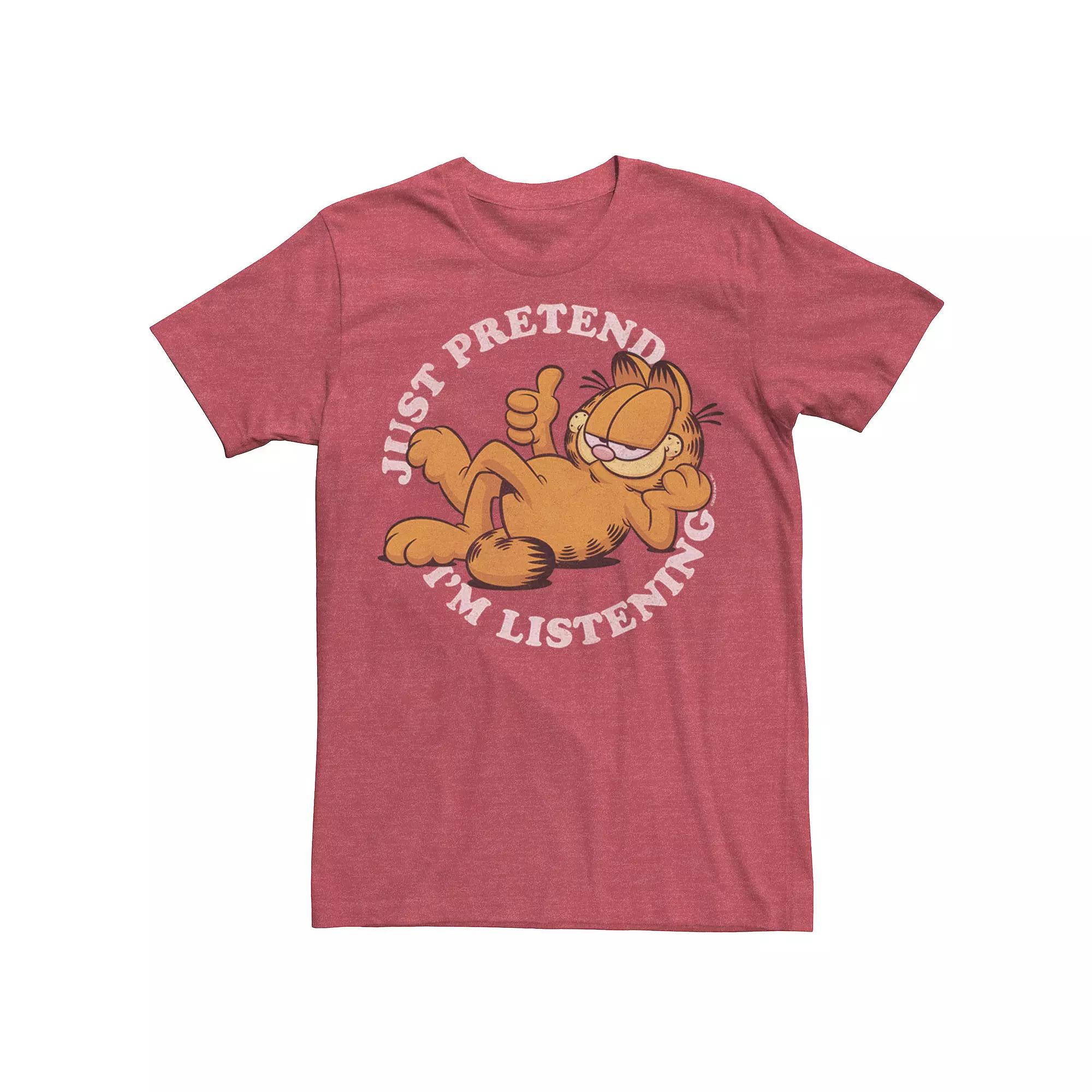 Men's Garfield Not Listening Text Tee,  Product Image