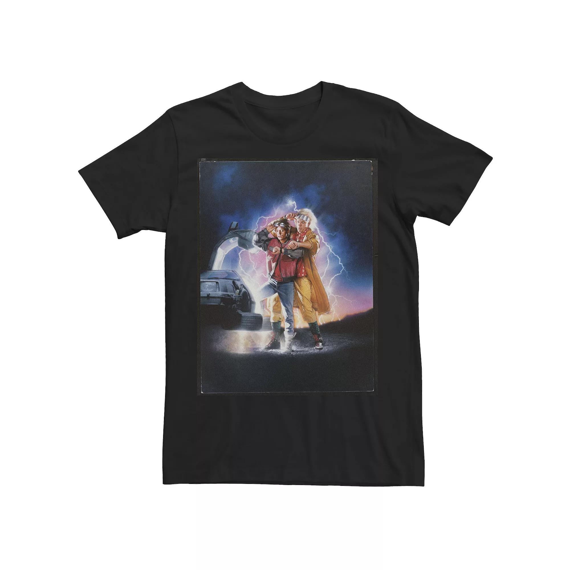 Men's Back To The Future Time Travel Movie Poster Tee,  Product Image