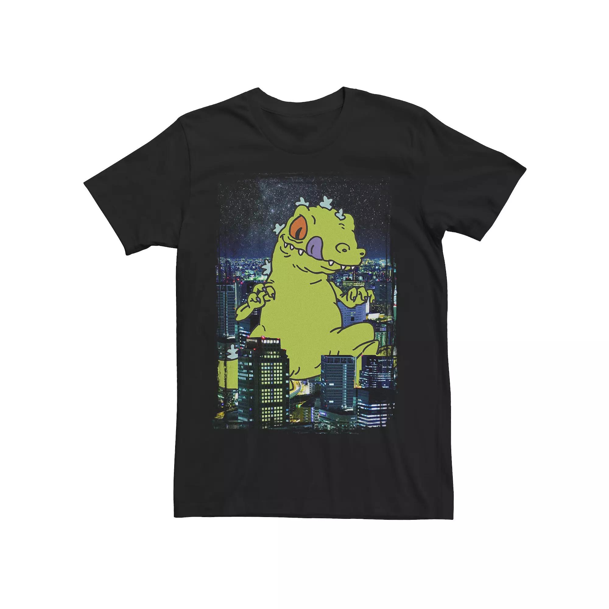 Big & Tall Nickelodeon Rugrats Reptar In The City Photoreal Tee, Men's, Size: LT, Black Product Image