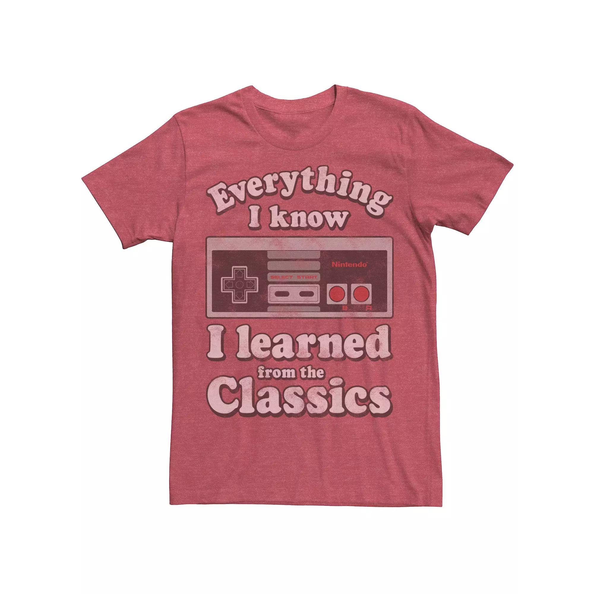 Men's Nintendo NES Controller Learn The Classics Tee,  Product Image