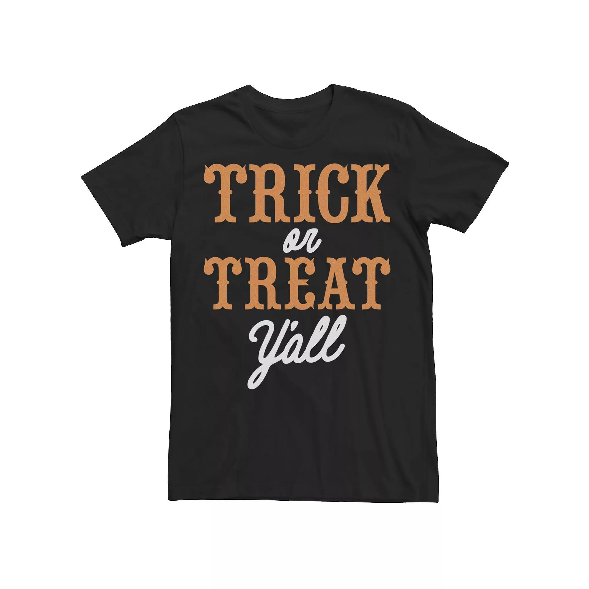 Men's Yall Spooky Redux Text Tee,  Product Image
