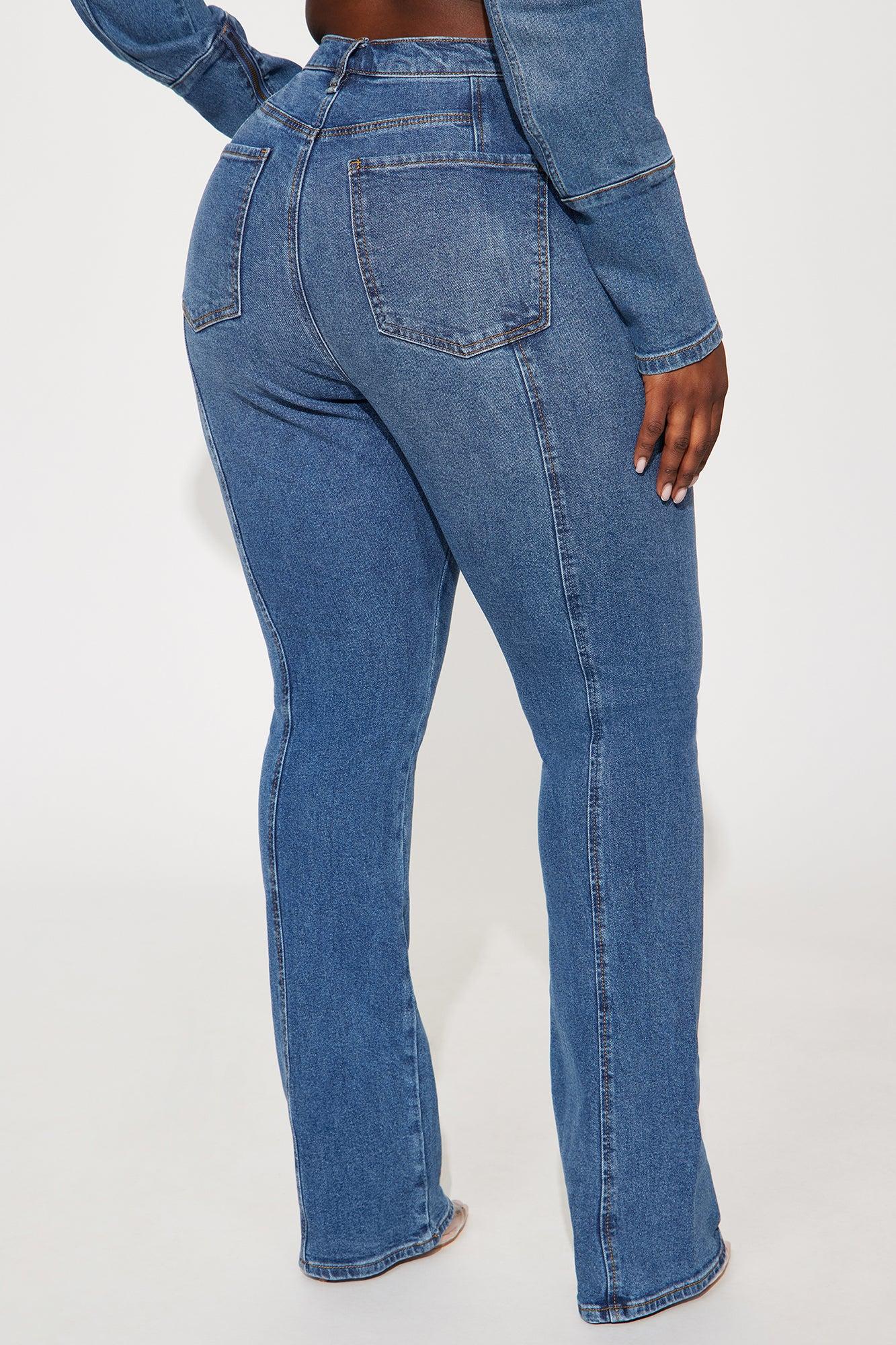 Tagging Along Stretch Bootcut Jeans - Medium Wash Product Image