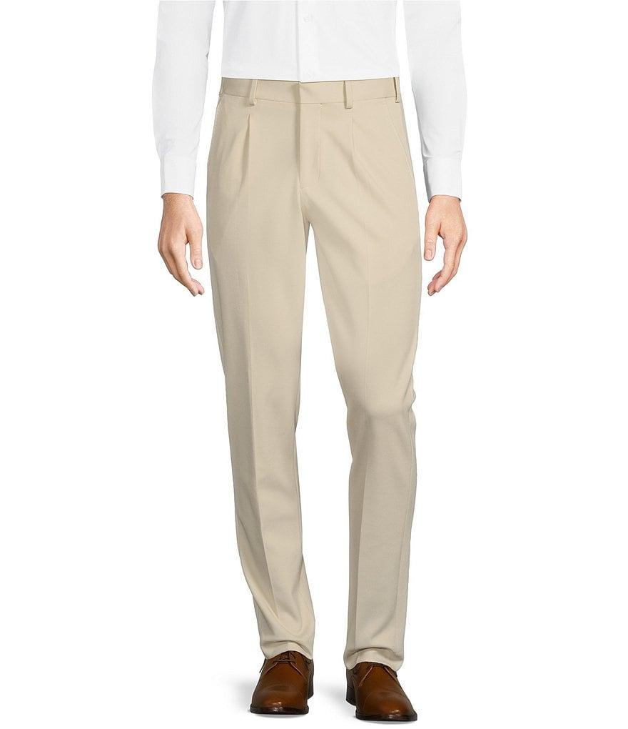 Murano Lucas Fit Pleated Knit Textured Suit Separate Dress Pants Product Image