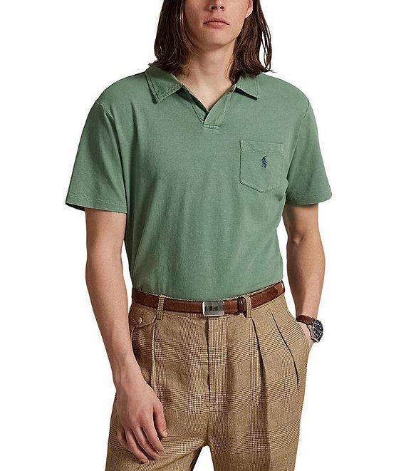 Polo Ralph Lauren Short Sleeve Linen-Blend Jersey Polo Shirt Product Image