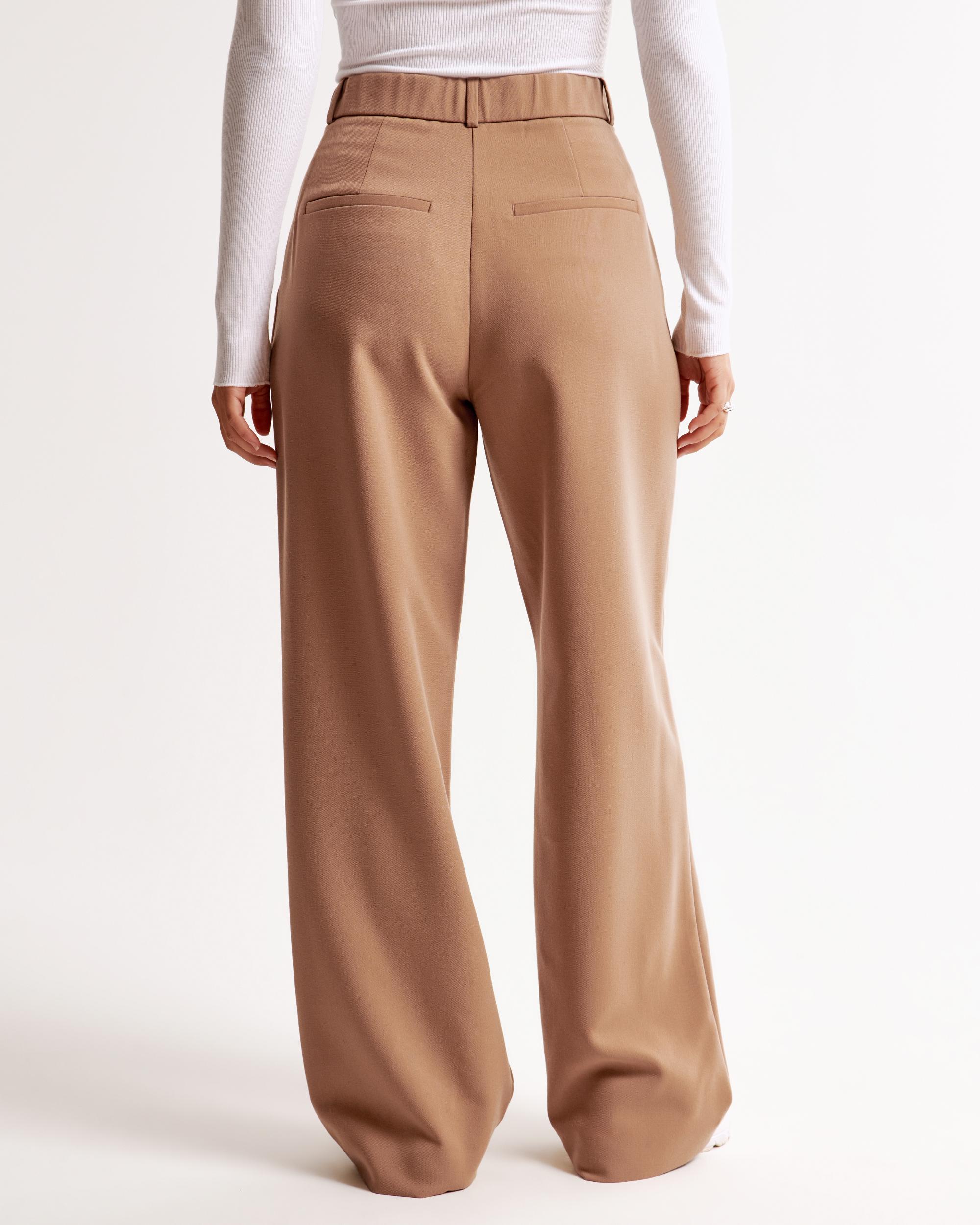 Curve Love A&F Sloane Tailored Wide Leg Pant Product Image