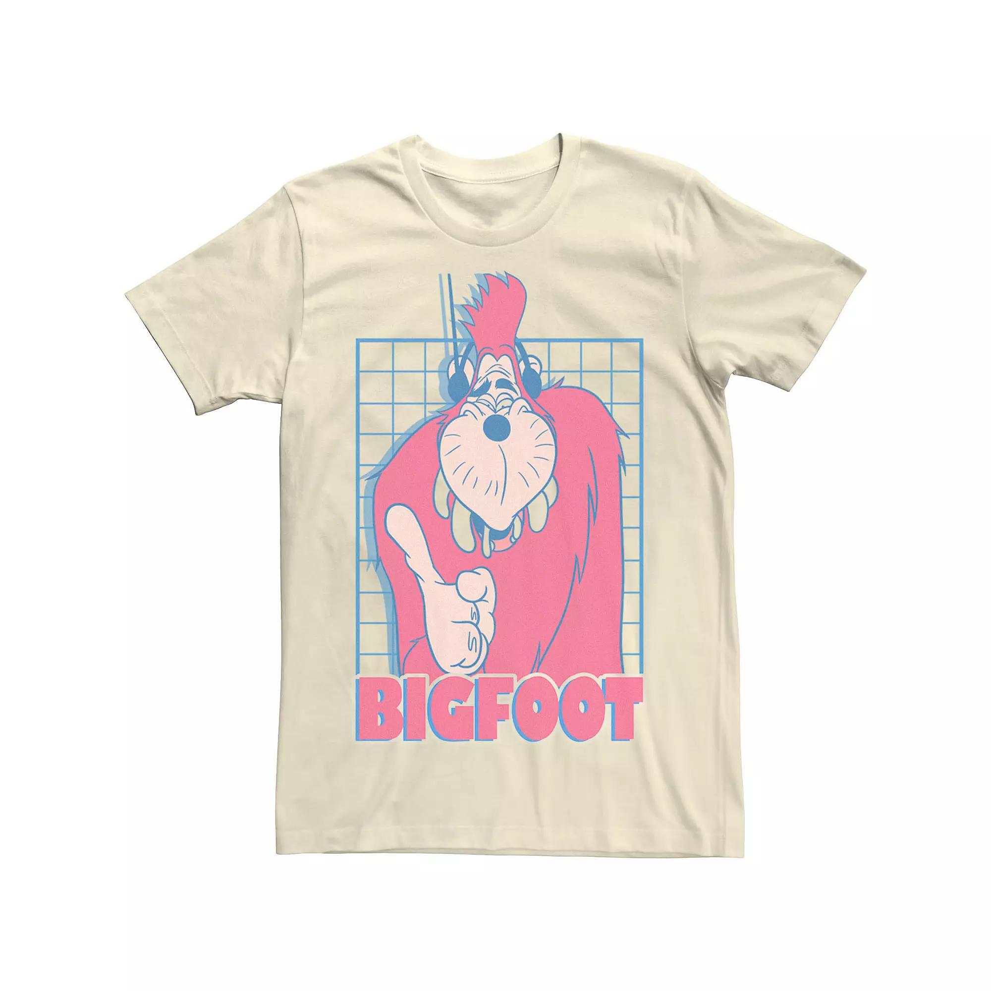 Disney's A Goofy Movie Men's Bigfoot Grid Tee, Size: 3XL, Natural Product Image