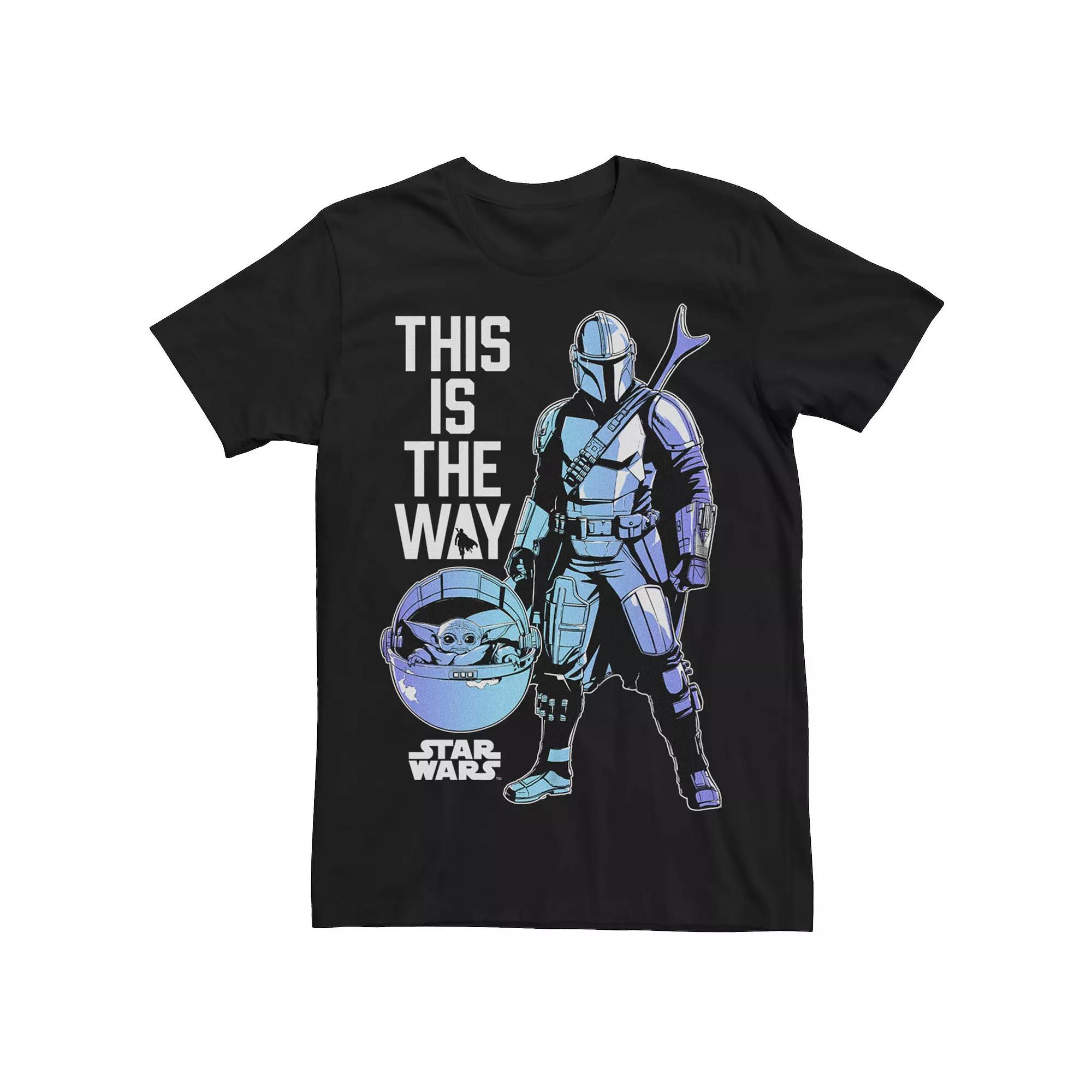 Men's The Mandalorian Grogu And Din Djarin Tee,  Product Image
