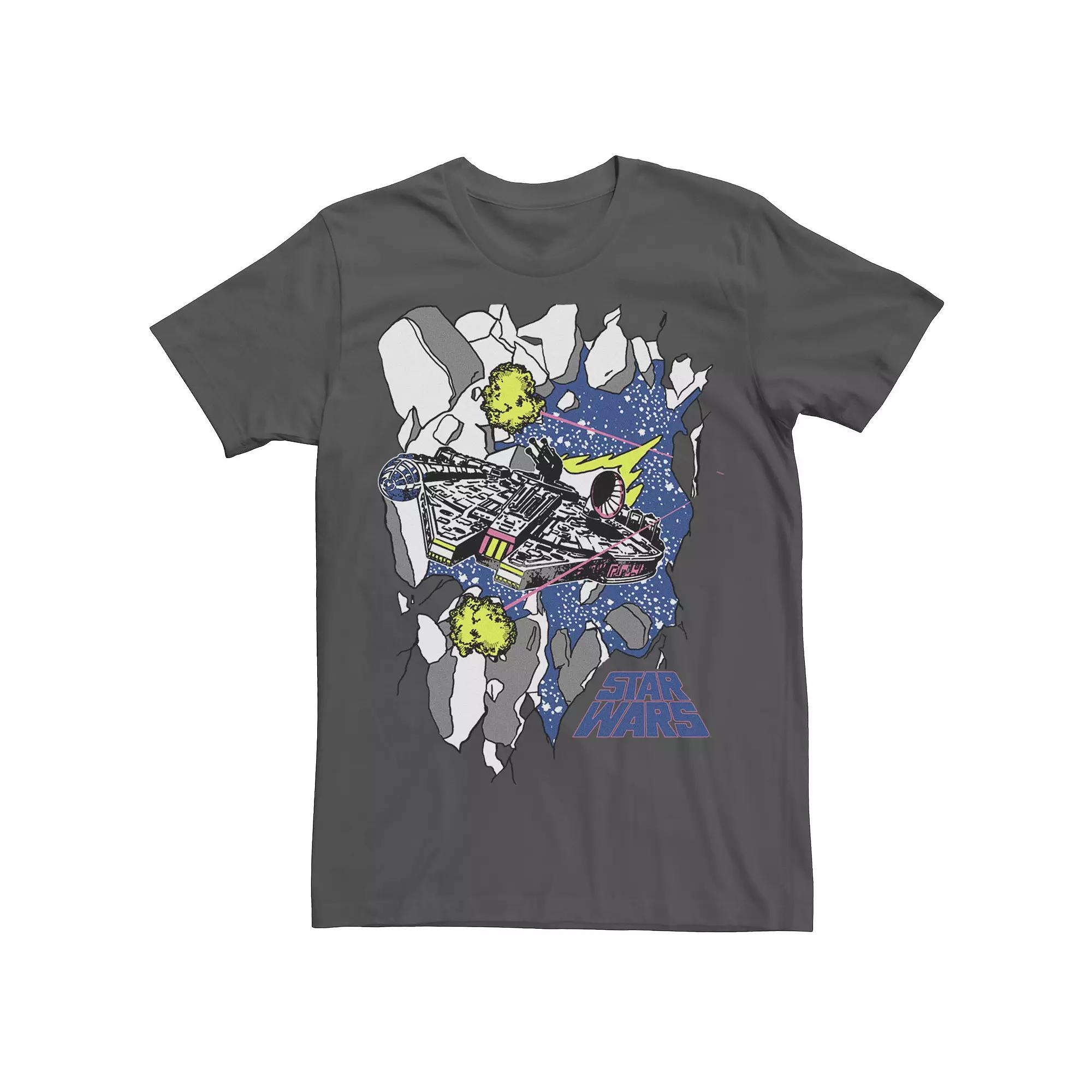 Men's Star Wars Falcon Breakthrough Asteroids Tee,  Product Image