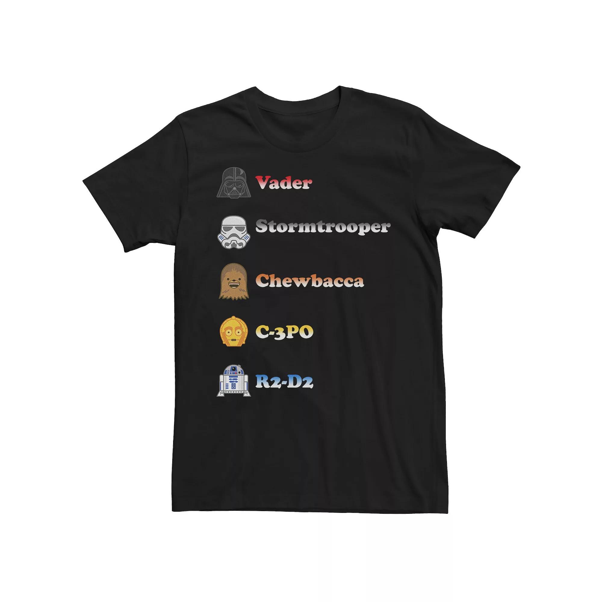 Men's Star Wars Character Gingerbread Cookie Christmas Suit Graphic Tee,  Product Image