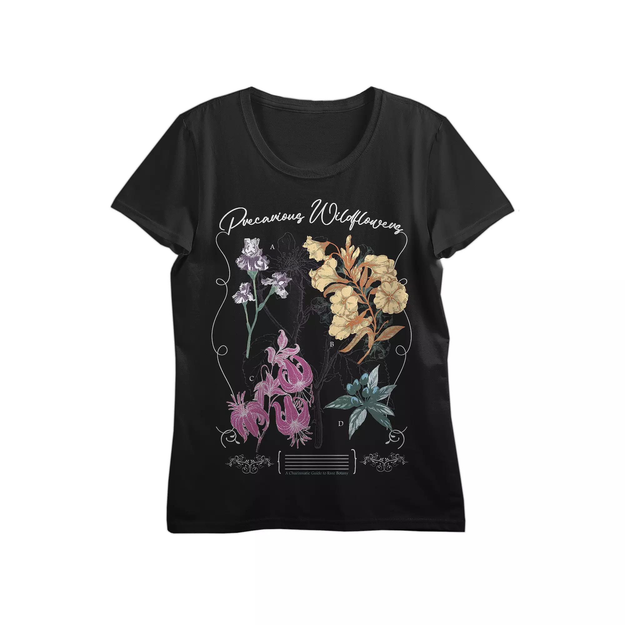 Juniors' Precarious Wildflowers Graphic Tee, Women's,  Product Image