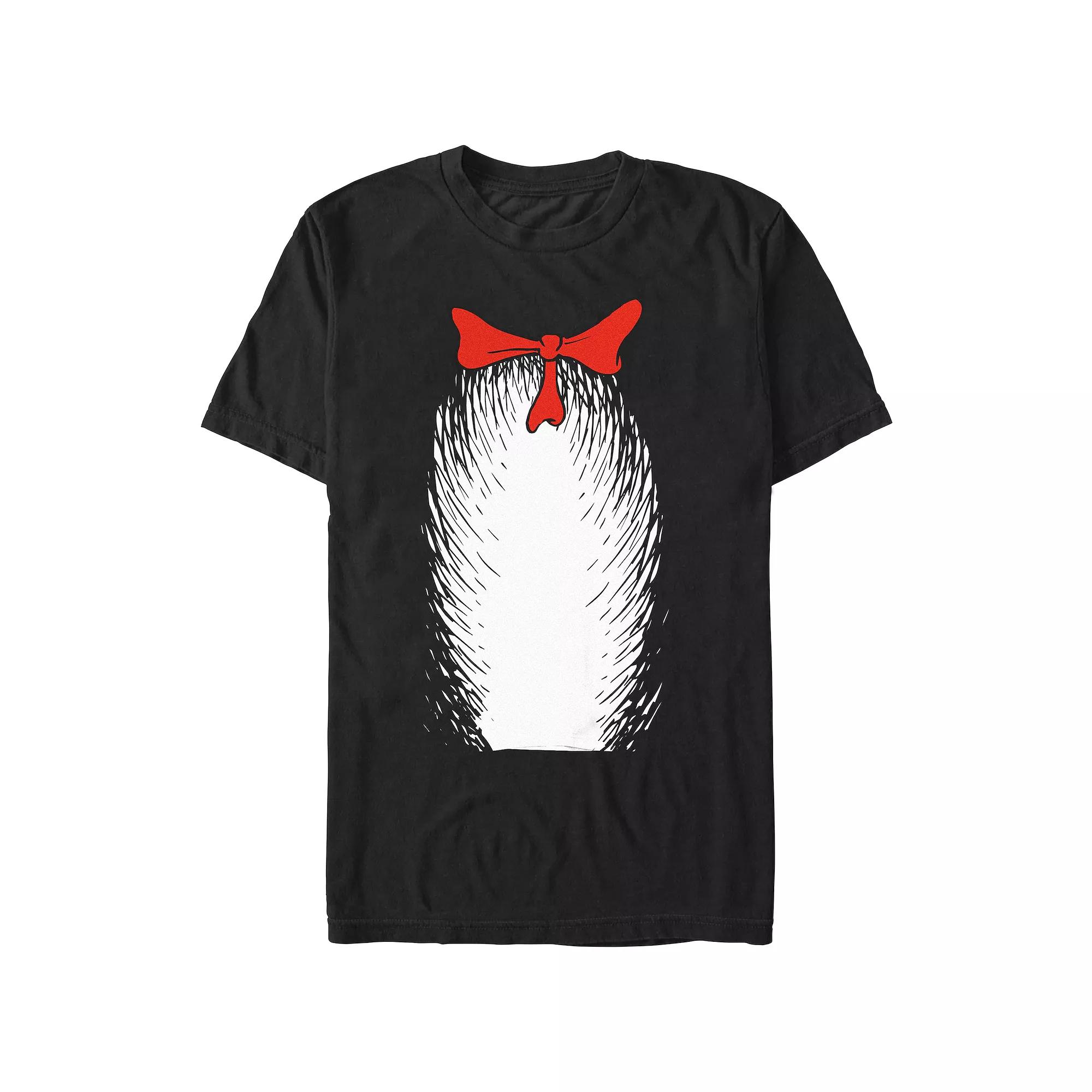 Men's Dr. Seuss The Cat In The Hat Costume Graphic Tee, Size: XL, Black Product Image