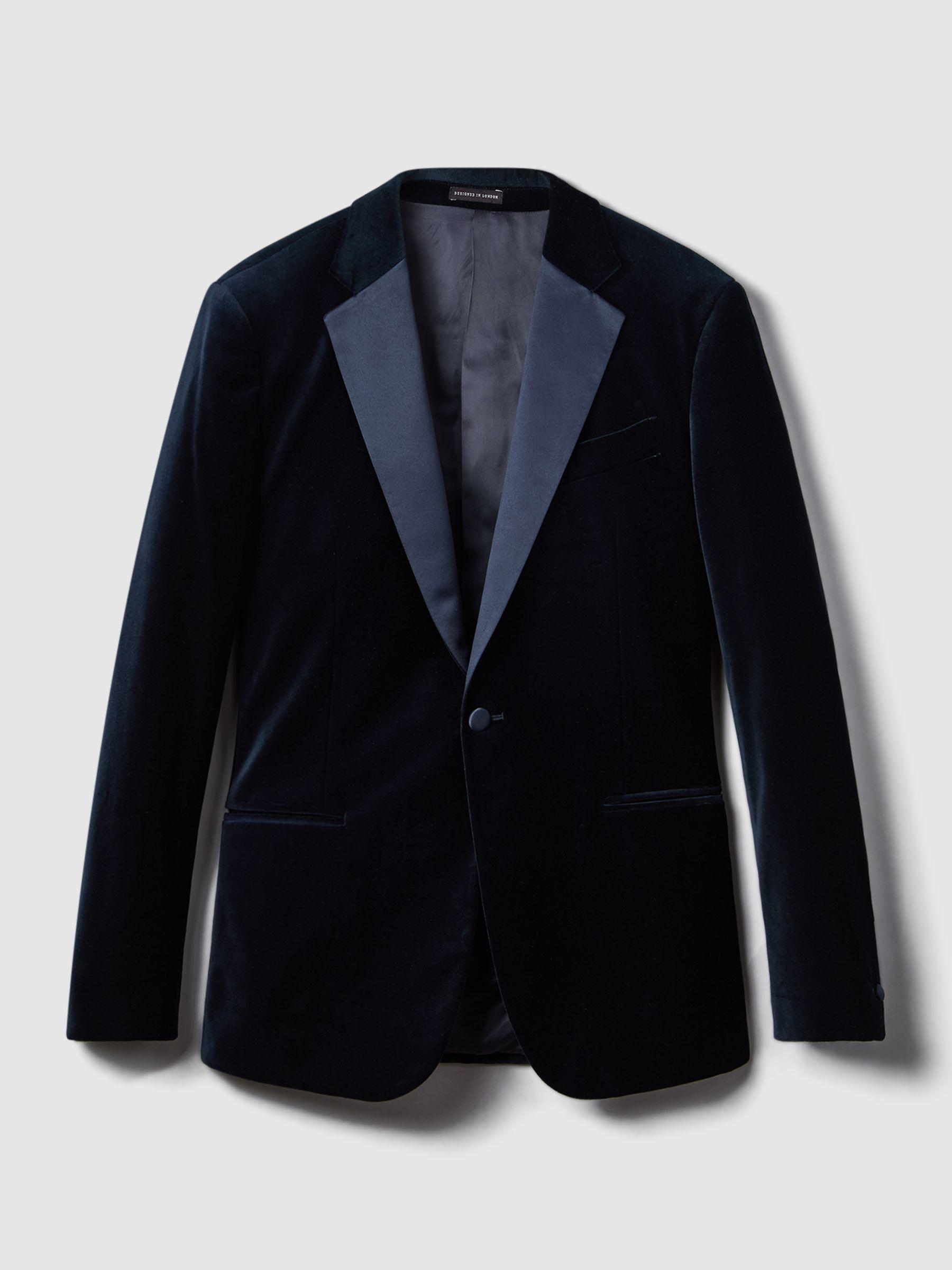 Single-Breasted Linen Suit Blazer Slim Fit in Rose Pink Product Image