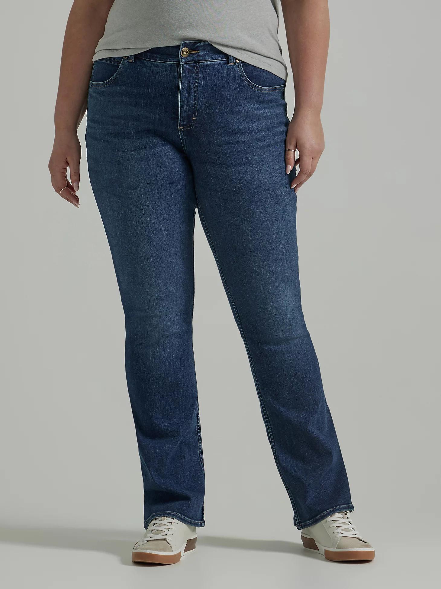 Women's Ultra Lux Comfort with Flex Motion Bootcut Jean (Plus) | Women's Jeans | Lee® Product Image