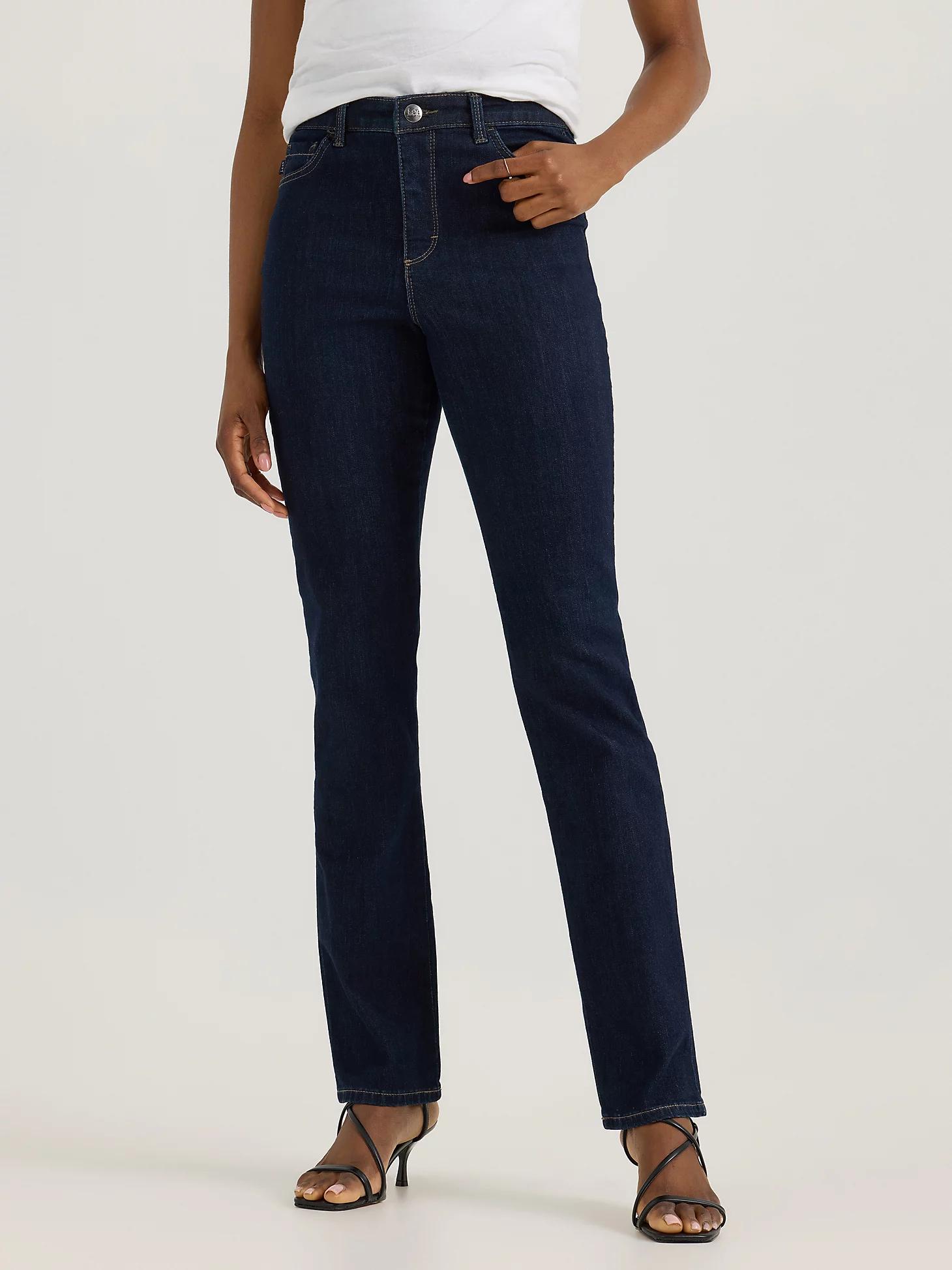 Women's Instantly Slims Relaxed Fit Straight Leg Jean | Women's Jeans | Lee® Product Image