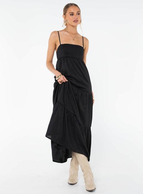 Dunster Maxi Dress Black Product Image