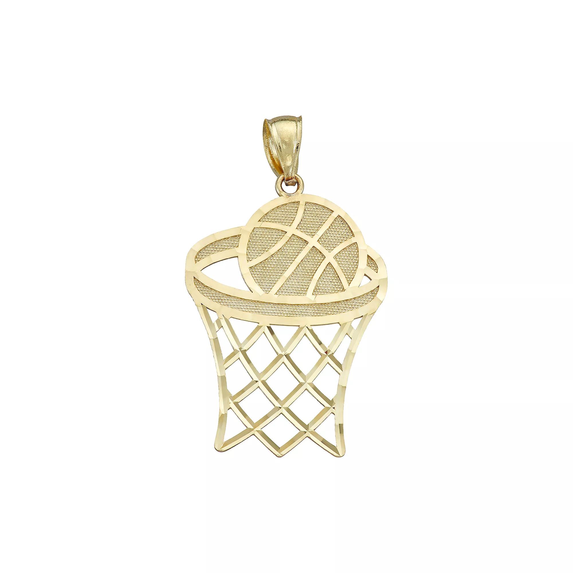 10k Gold Basketball Charm, Women's Product Image