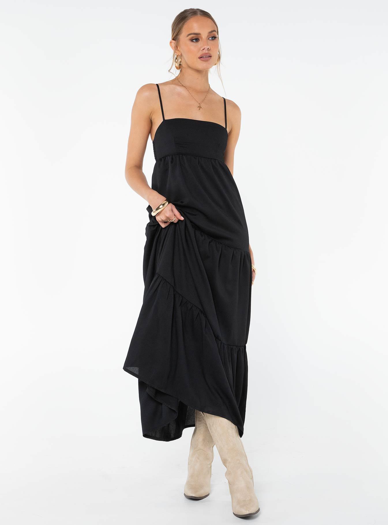 Dunster Maxi Dress Black Product Image