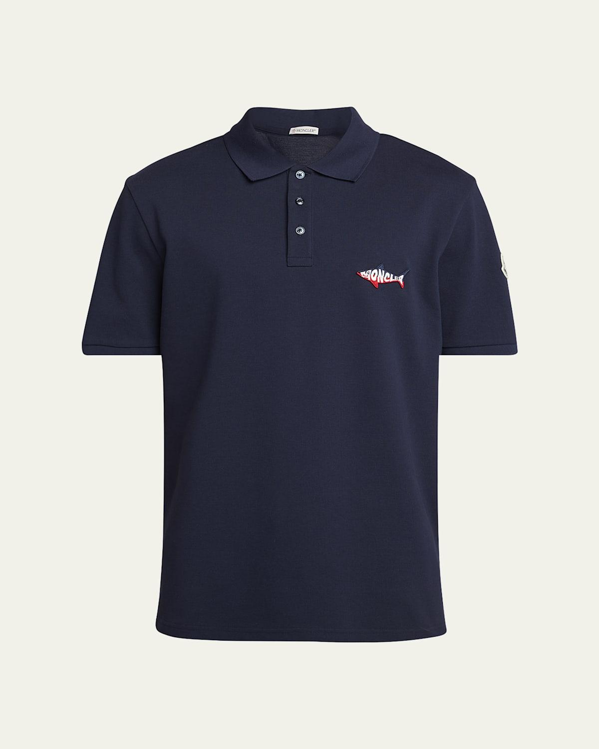 Mens Shark Pique Polo Shirt Product Image