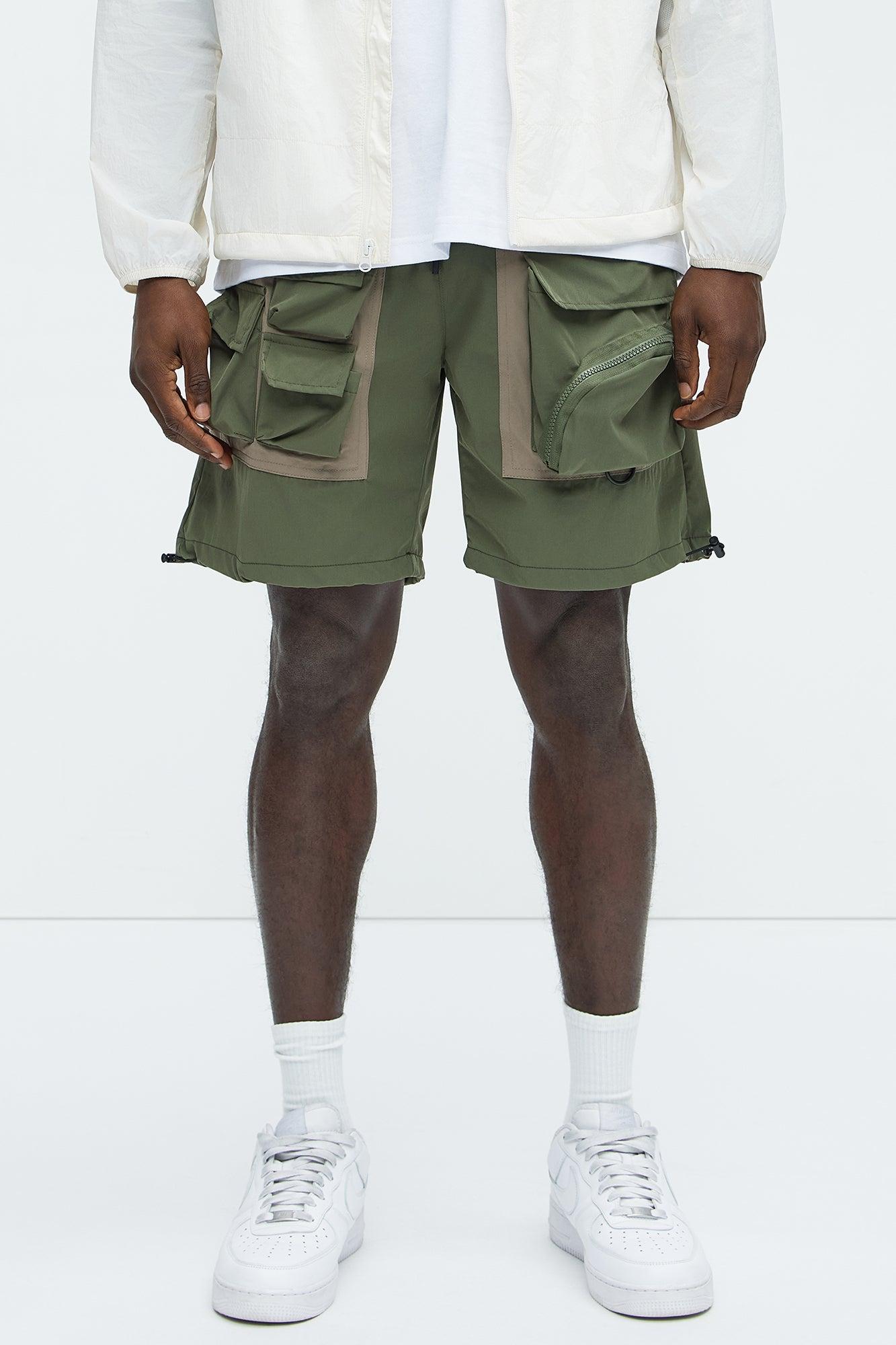 This Way Nylon Utility Short - Tan Product Image