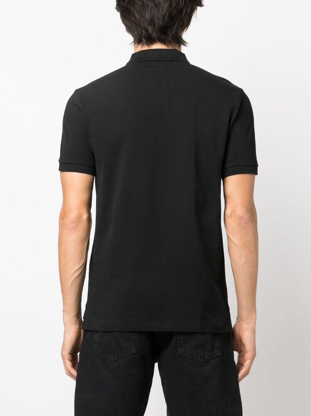 POLO RALPH LAUREN Black Polo Shirt With Classic Collar And Pony Embroidery On The Front In Cotton Man Product Image